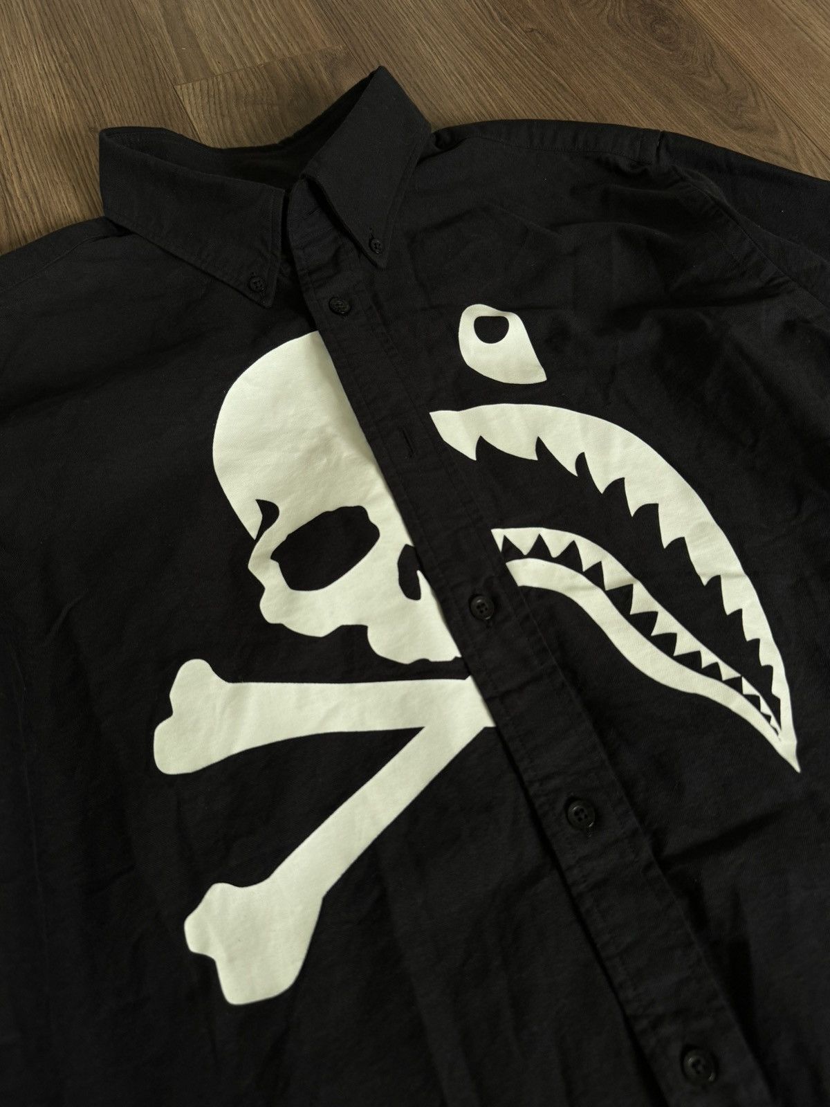 Bape × Mastermind Japan A Bathing Ape Mm Bape Oxford Bd Shirt Size US XL / EU 56 / 4 - 2 Thumbnail