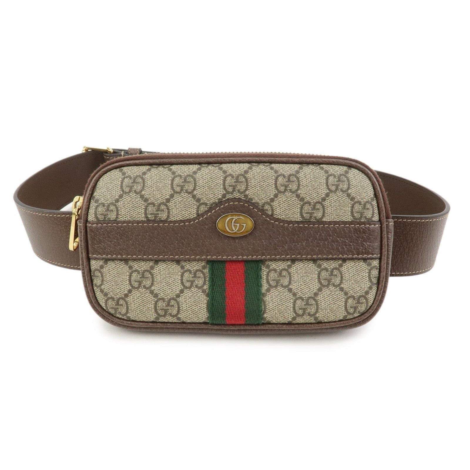 Gucci Gucci Ophidia GG Supreme Belt Bag Brown Size ONE SIZE - 1 Thumbnail