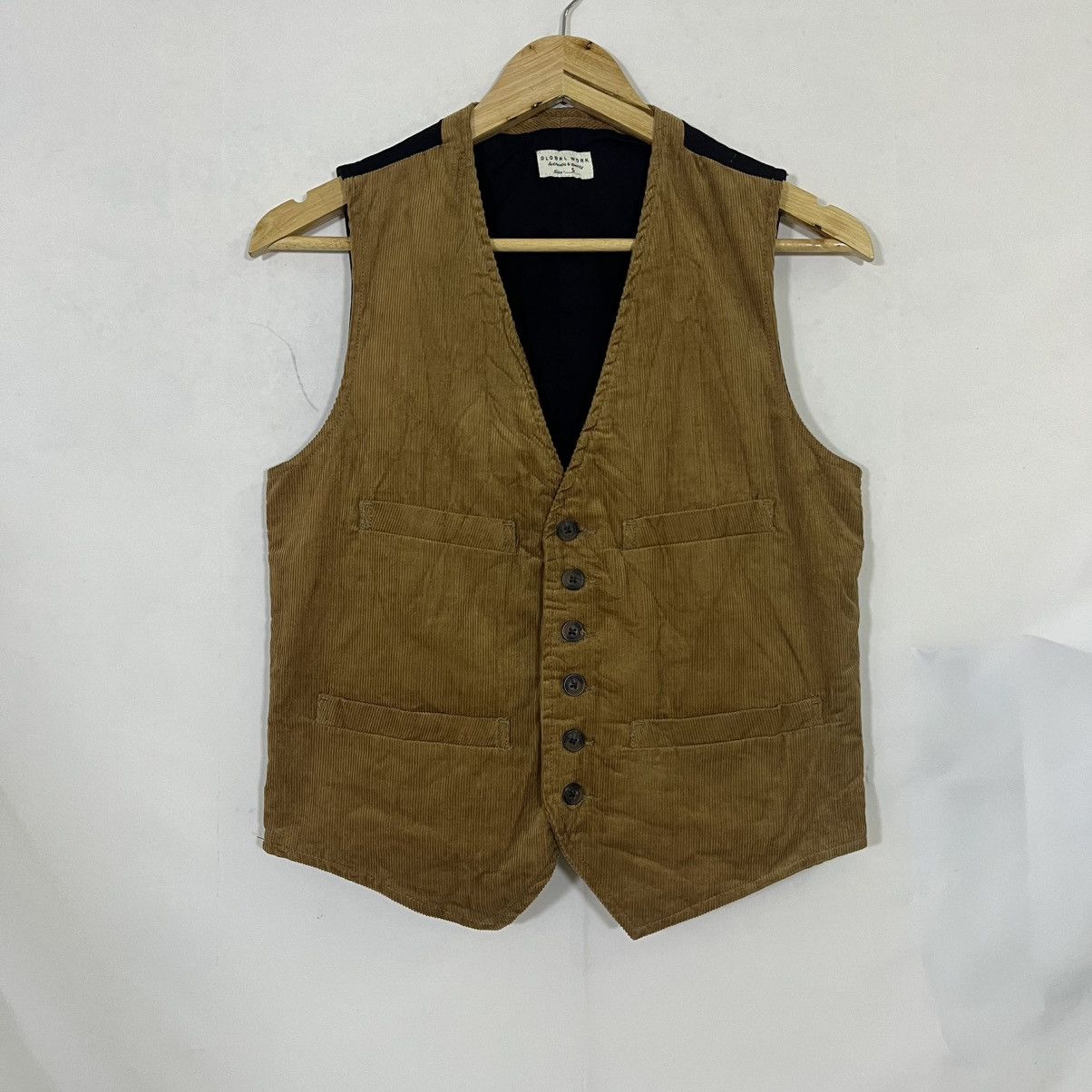 Kapital GLOBAL WORK VINTAGE CORDUROY BUTTON UP VEST KAPITAL INSPIRED Size US S / EU 44-46 / 1 - 1 Thumbnail