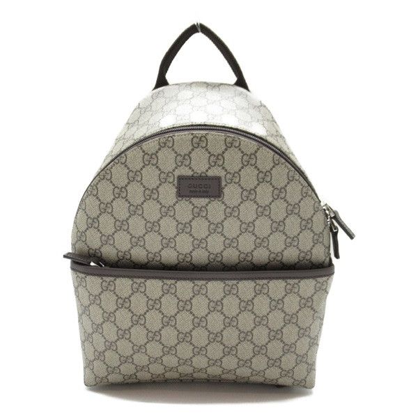 image of Gucci GG Supreme Children's Backpack in Brown, Women's