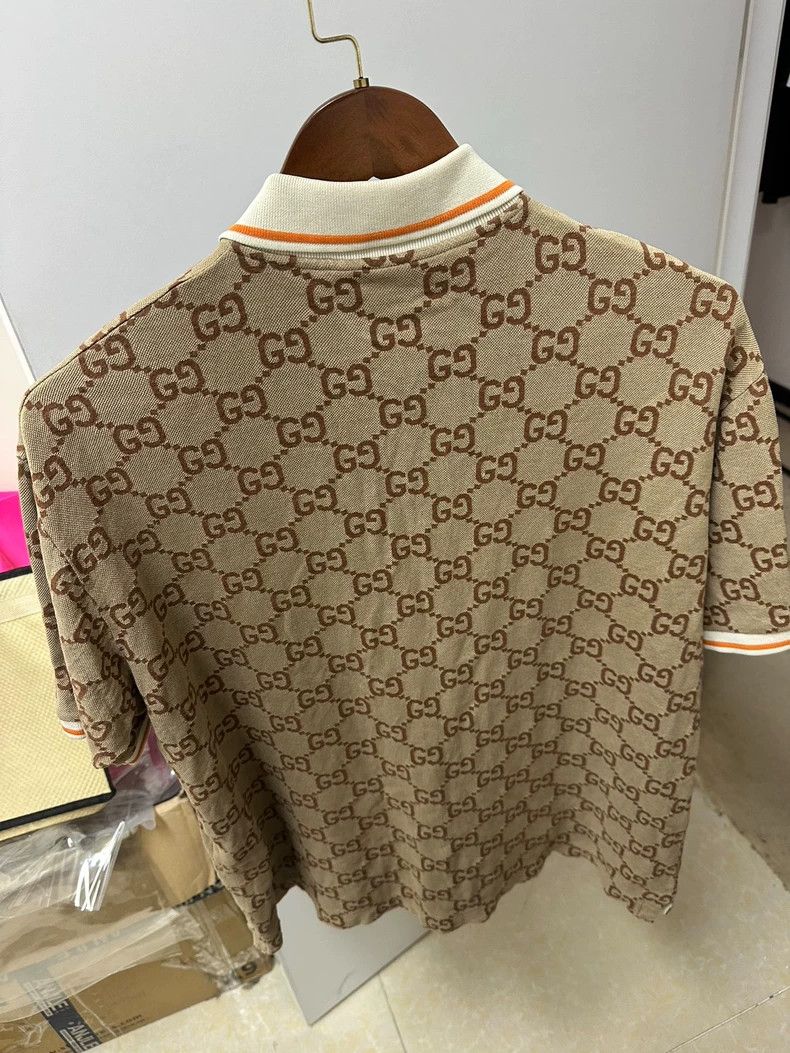 Gucci Gucci Full-print polo shirt Size US L / EU 52-54 / 3 - 2 Thumbnail