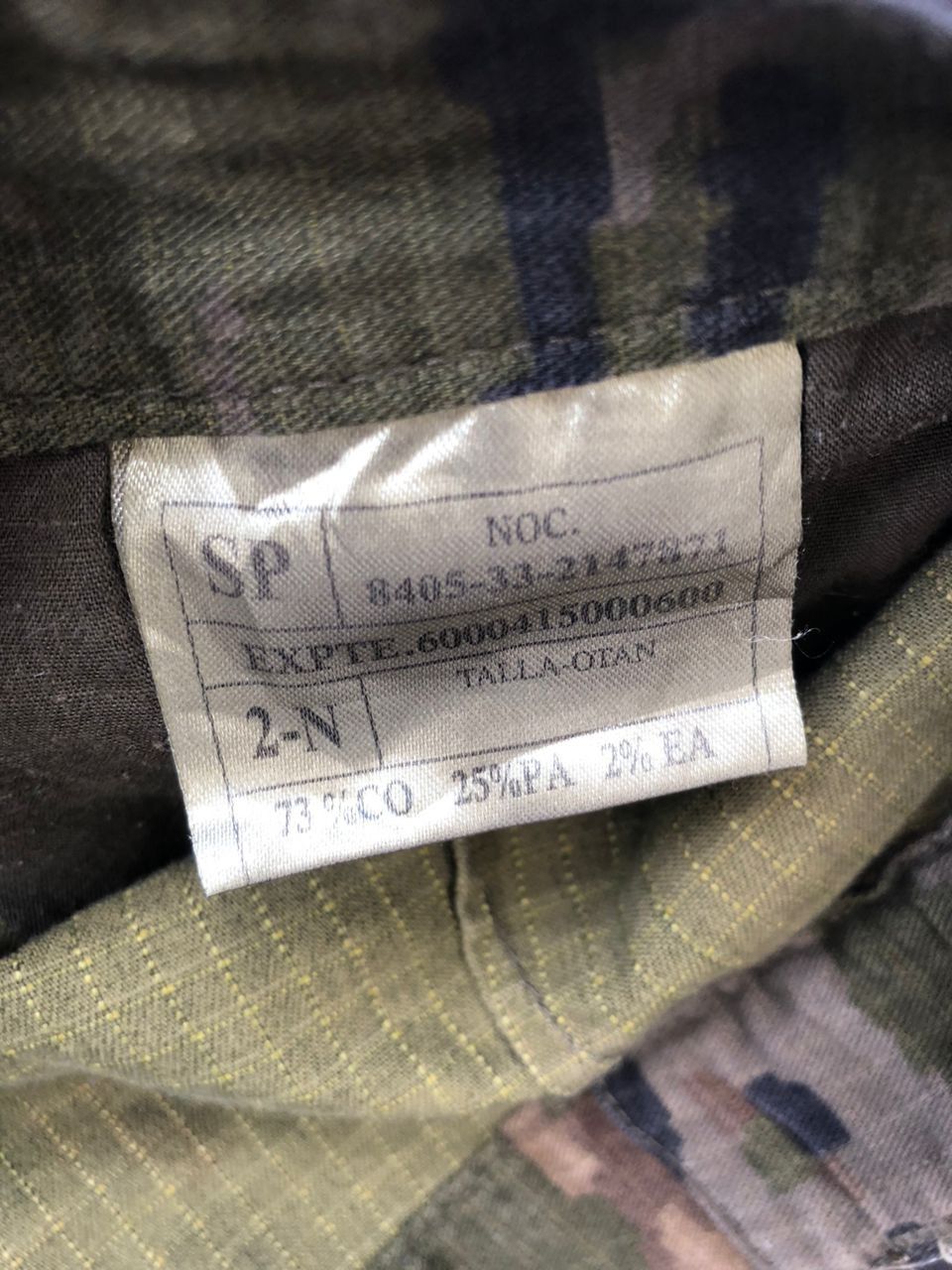 Vintage Vintage 80s Spanish Army Camouflage Cargo Pants Size US 33 - 3 Thumbnail