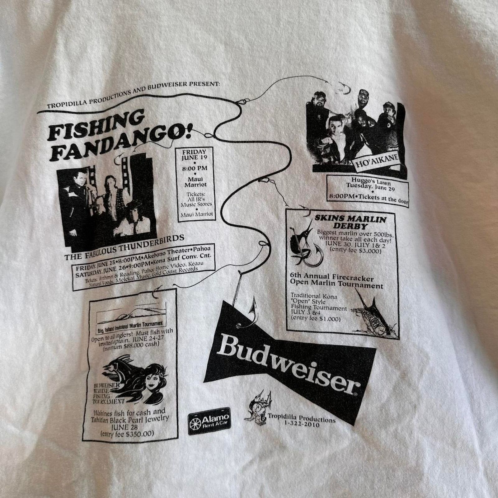 Band Tees × Budweiser × Vintage Vintage 1991 Bud To The Bone Shirt Fits XL Size US XL / EU 56 / 4 - 7 Thumbnail