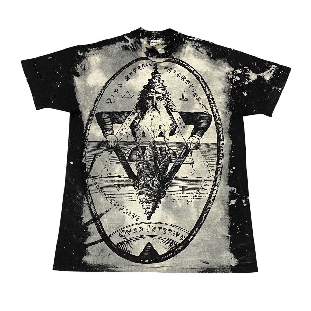 Vintage Rare🔥Vintage 90s Abstract Wizard Mosquitohead Double Sided Size US L / EU 52-54 / 3 - 2 Thumbnail