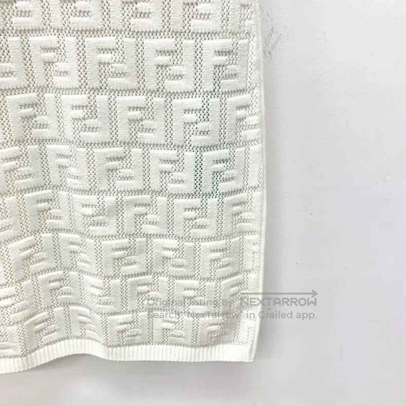 Fendi Fendi White monogram all-over print round neck sleeveless Size XXS / US 00 / IT 34 - 5 Thumbnail