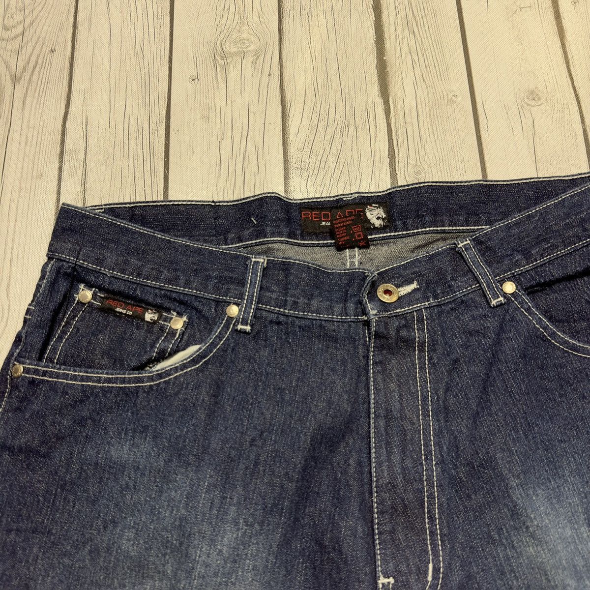 Vintage Vintage Red Ape jean shorts Size US 36 / EU 52 - 3 Thumbnail