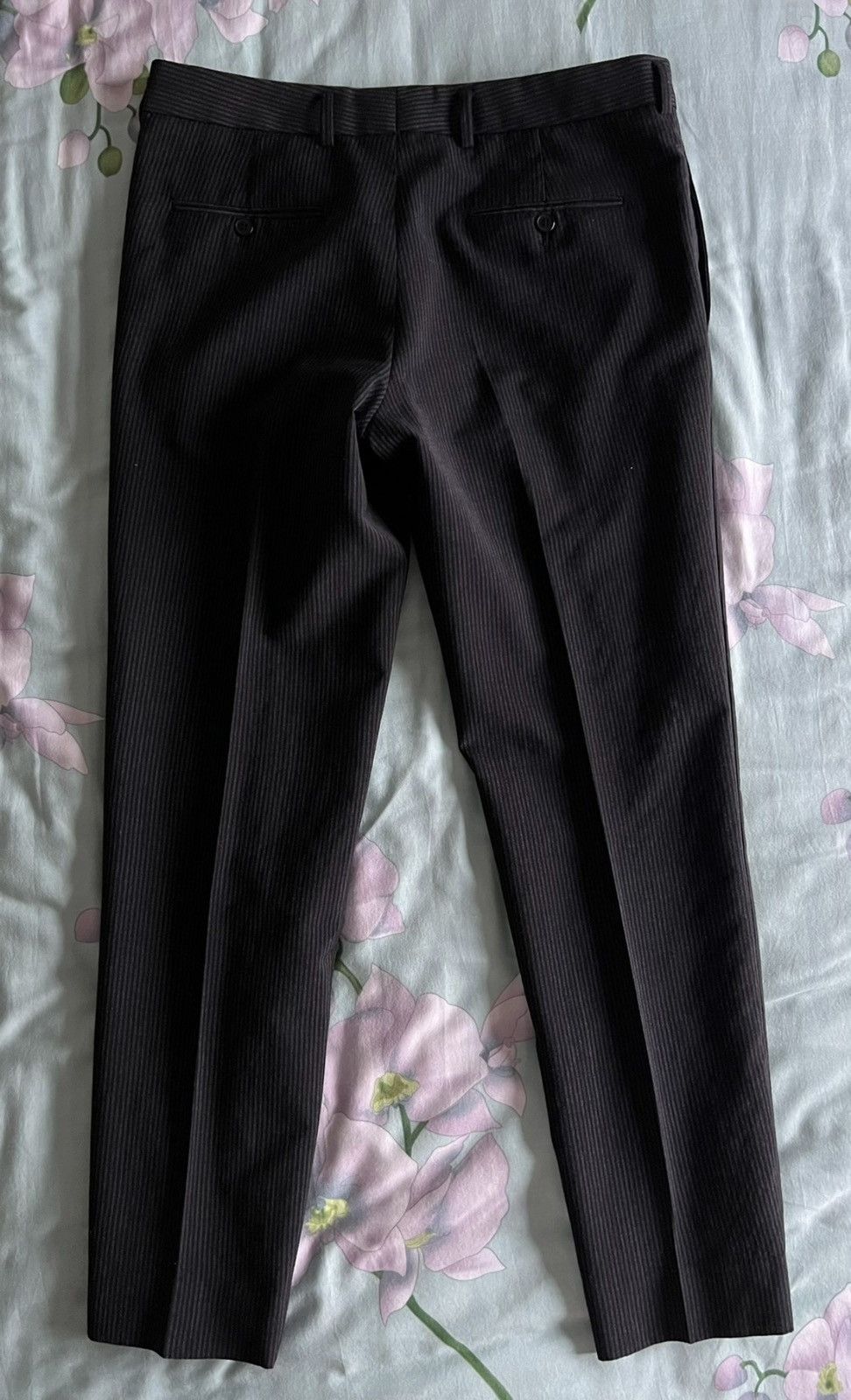 Saint Laurent Paris Saint Laurent black and white striped trousers Size 50S - 6 Thumbnail