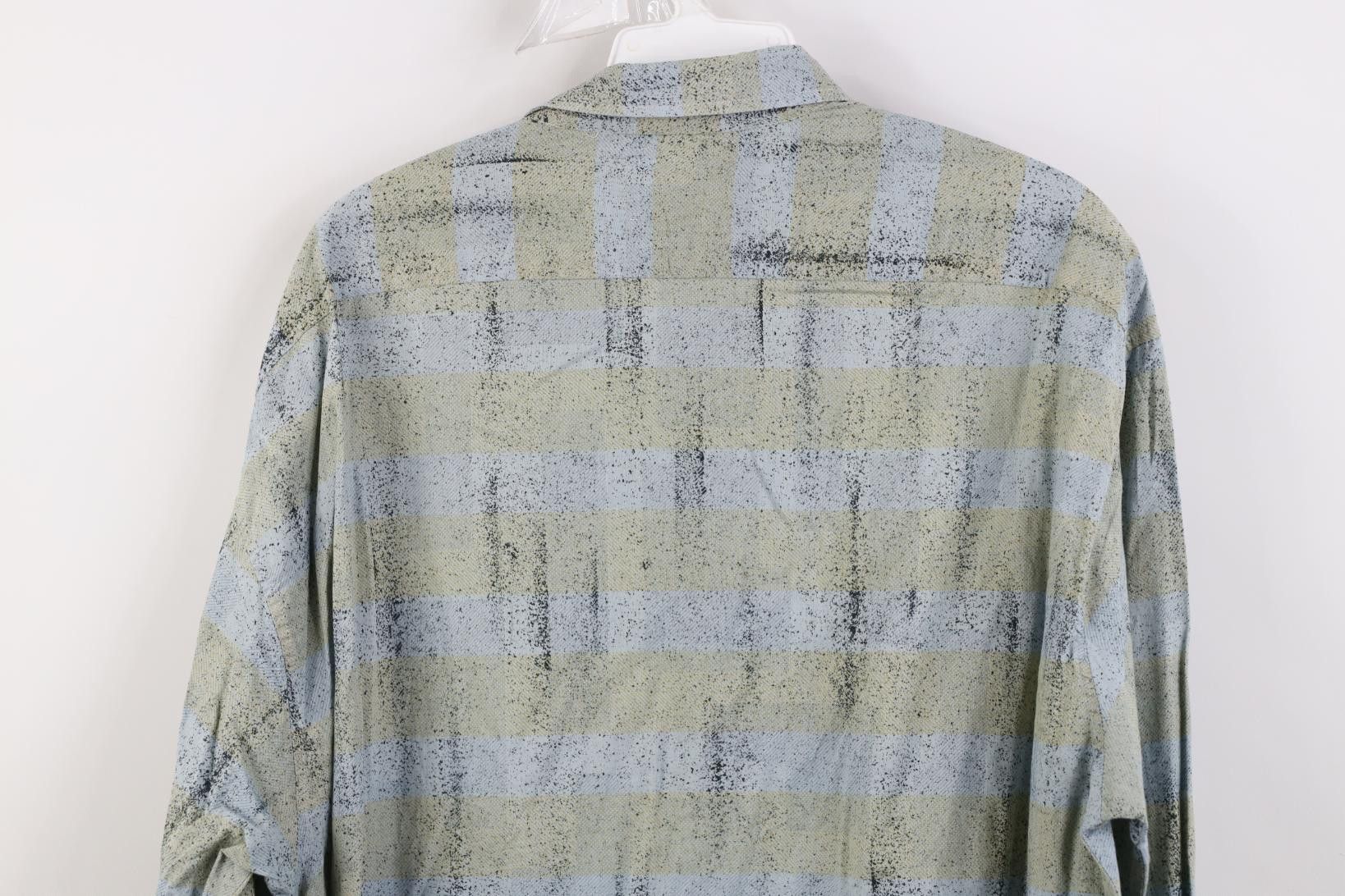 Vintage Vintage 90s Streetwear Fleck Striped Collared Button Shirt Size US L / EU 52-54 / 3 - 9 Thumbnail