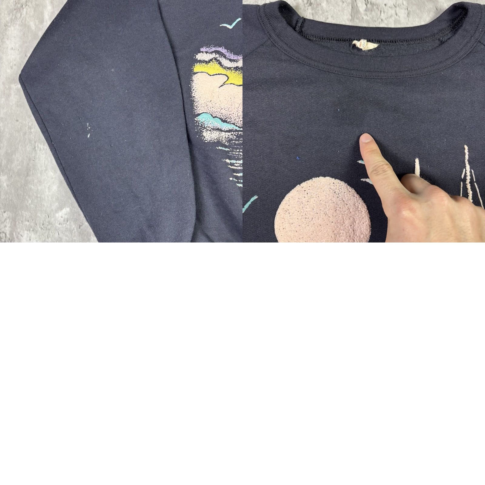 Vintage VINTAGE Toronto Canada Sweatshirt Sail Boat Ocean Art Black Raglan XL 90s Shirt Mens Size US XL / EU 56 / 4 - 8 Thumbnail