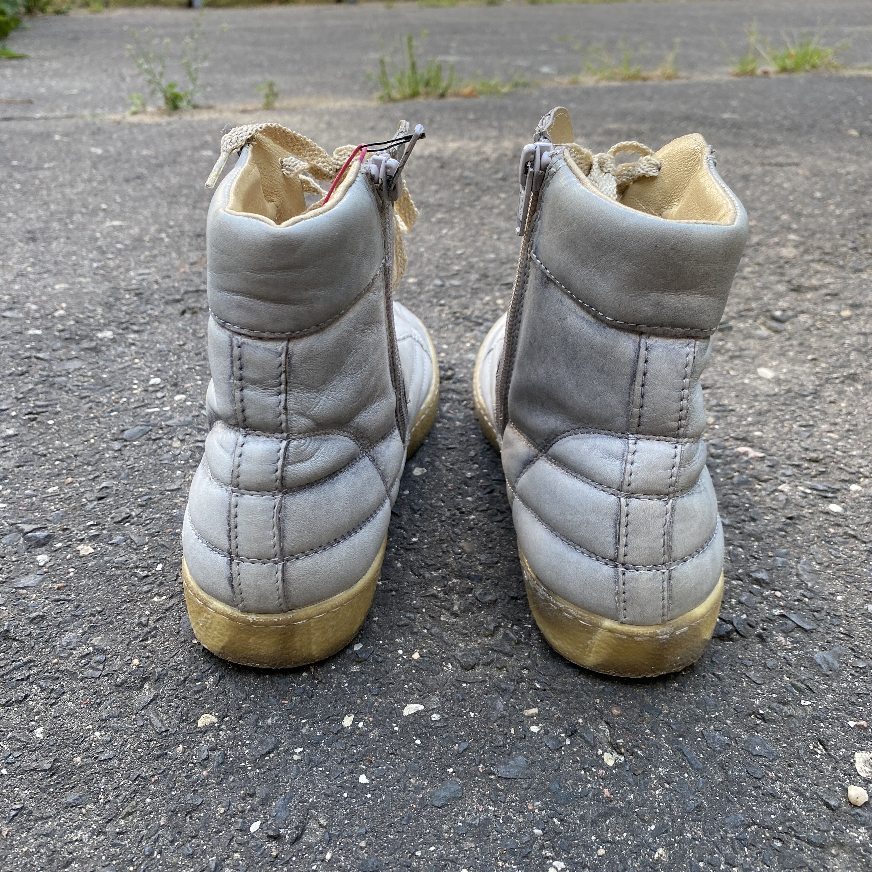 Dirk Bikkembergs Dirk Bikkembergs Washed Grey High Top Sneakers - 37 Size US 6 / IT 36 - 7 Thumbnail