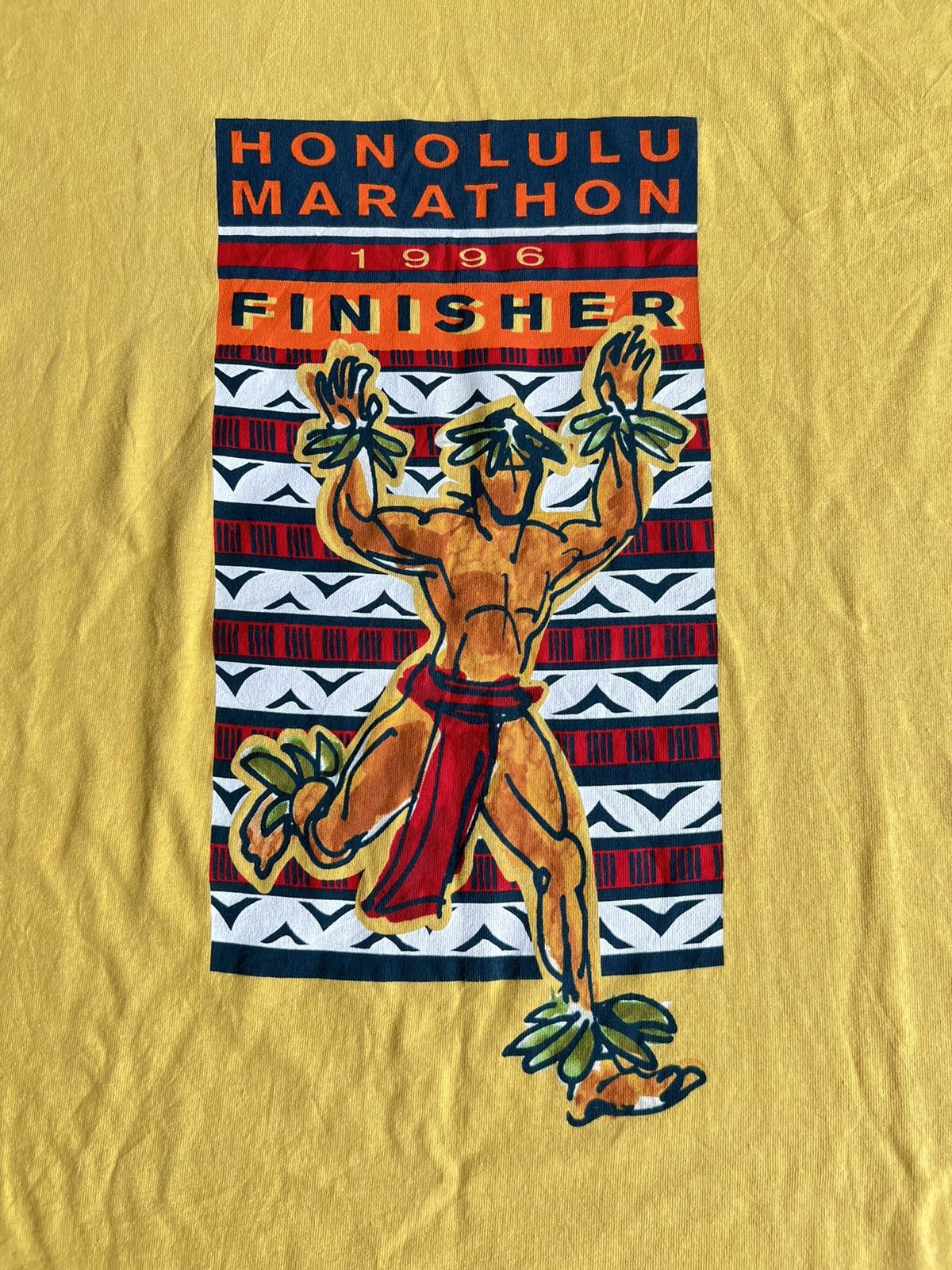 Nike Vintage 1996 Nike Honolulu Marathon Finisher Oversized Shirt Size US L / EU 52-54 / 3 - 4 Thumbnail