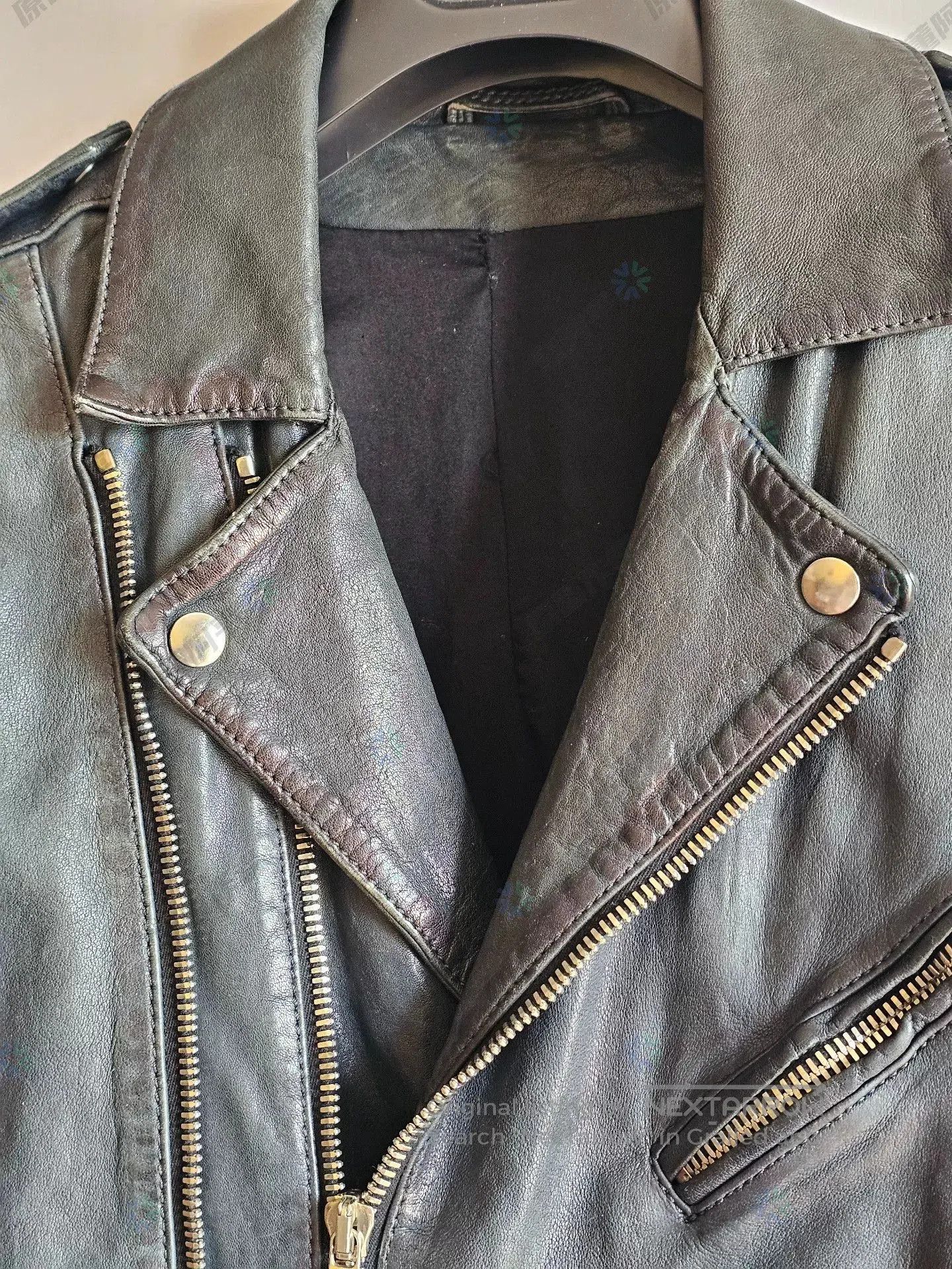 Balmain balmain men's motorcycle leather jacket. Size US L / EU 52-54 / 3 - 2 Thumbnail