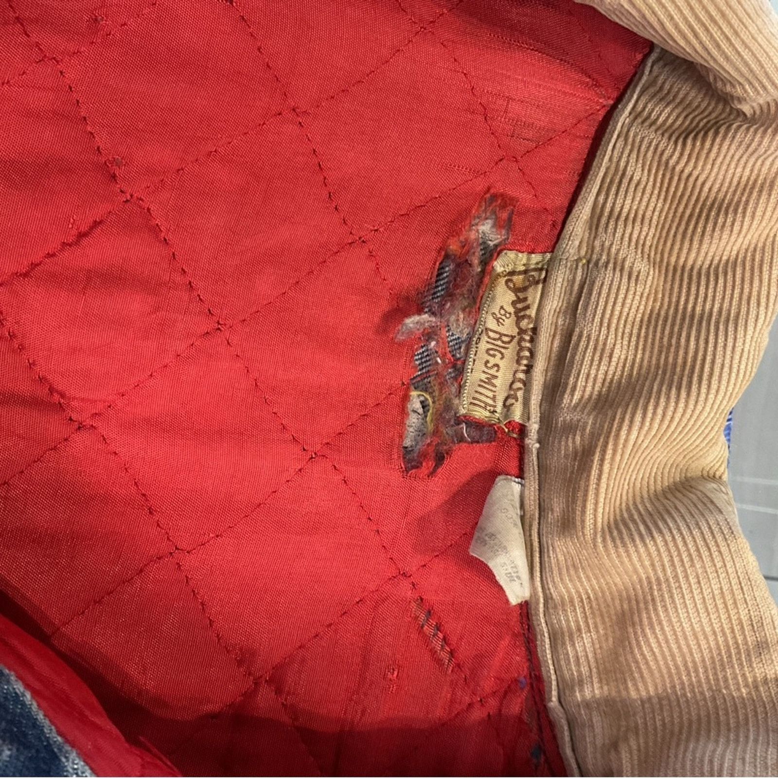 Vintage Vintage Big Smith Buckaroo Denim Quilted Lined Jacket Size US L / EU 52-54 / 3 - 4 Thumbnail