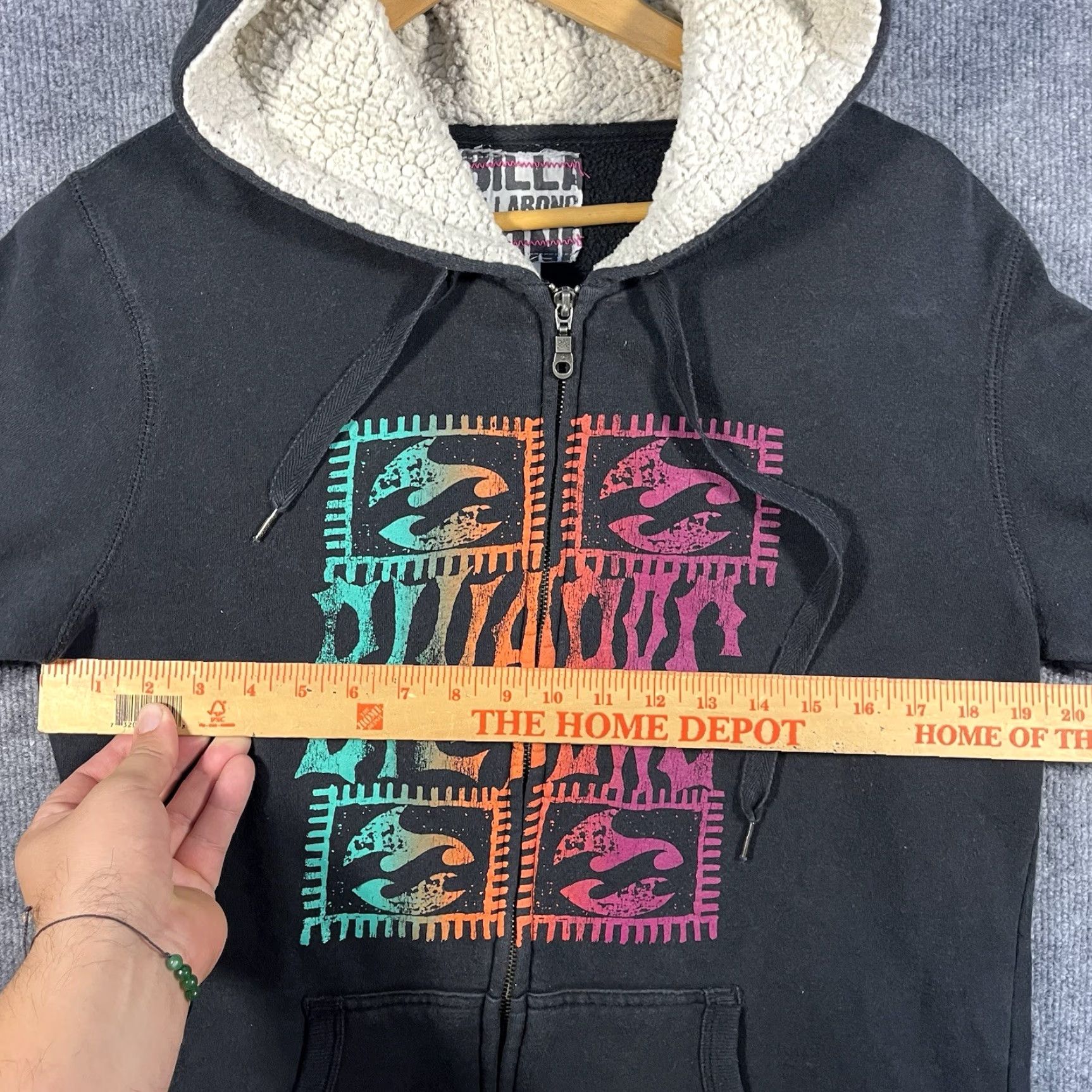 Billabong VINTAGE Billabong Full Zip Hoodie Sweatshirt Womens XL Surf Skate Y2K Grunge Size XL / US 12-14 / IT 48-50 - 4 Thumbnail