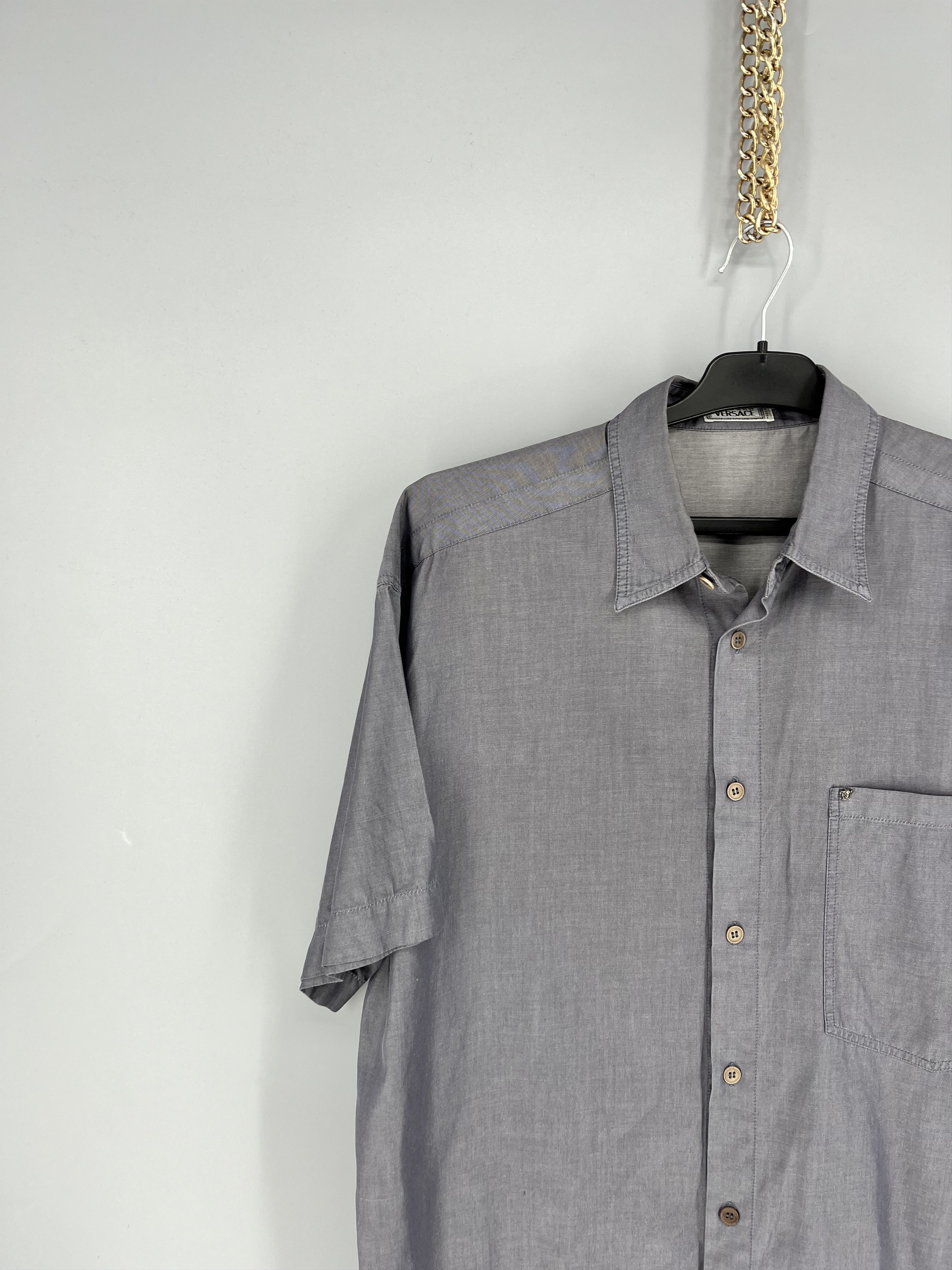 Versace × Vintage Vintage Versace Classic Structure Silk Shirt 90s Size US S / EU 44-46 / 1 - 4 Thumbnail