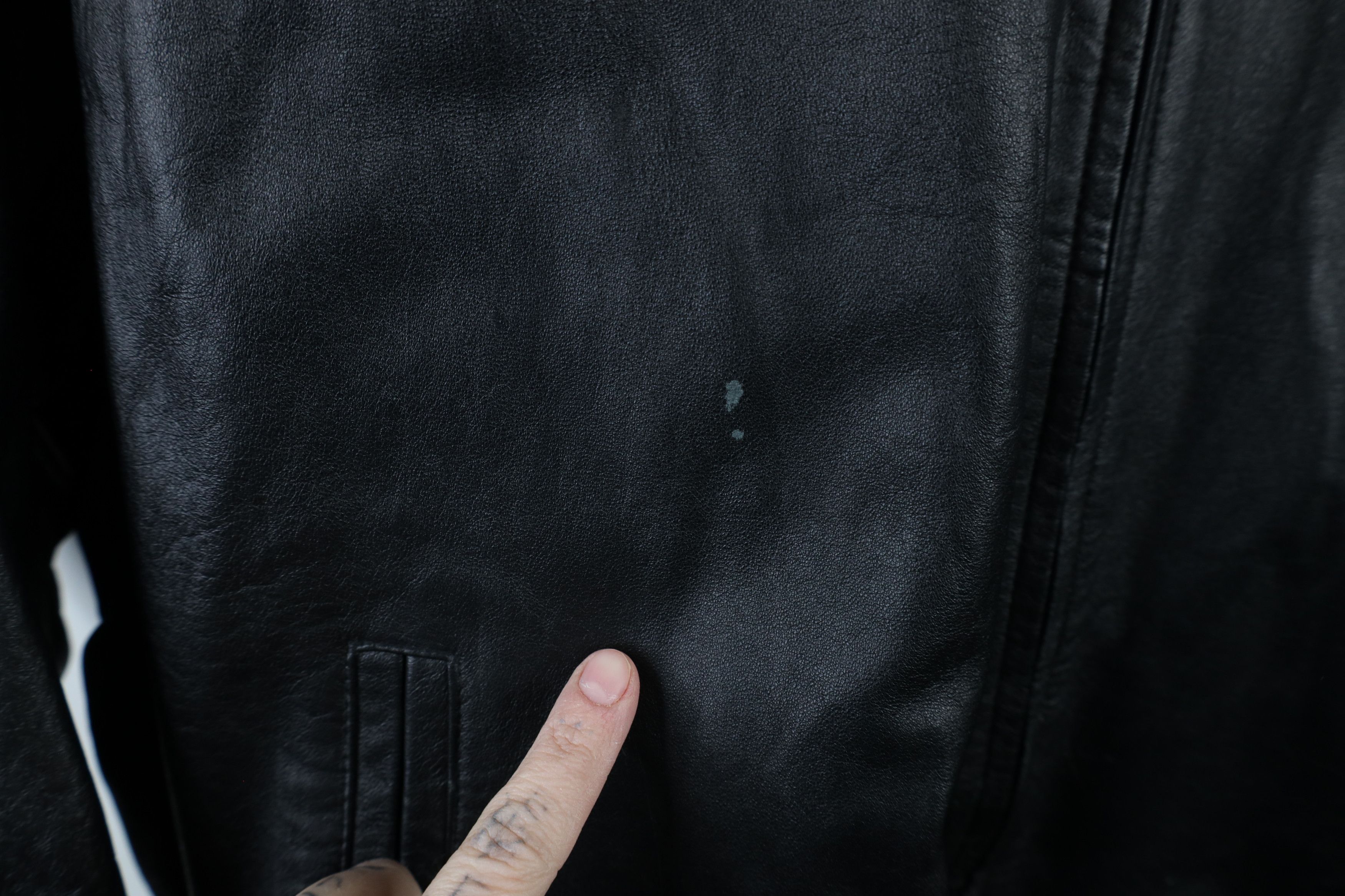 Vintage Vintage 90s Streetwear Side Buckle Full Zip Leather Jacket Size US XXL / EU 58 / 5 - 4 Thumbnail