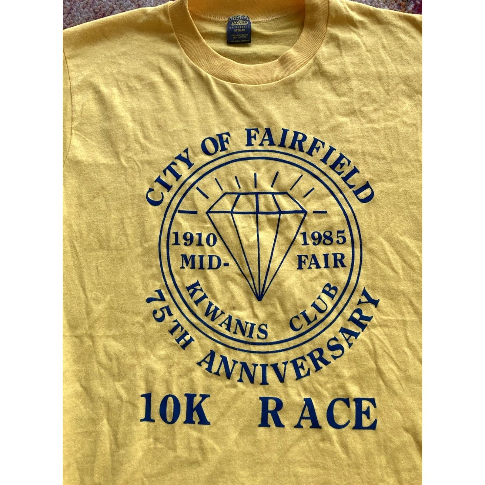 Jerzees VINTAGE Kiwanis Club Fairfield Shirt Sz Medium Birmingham USA Made Marathon Jersey? Size US M / EU 48-50 / 2 - 2 Thumbnail