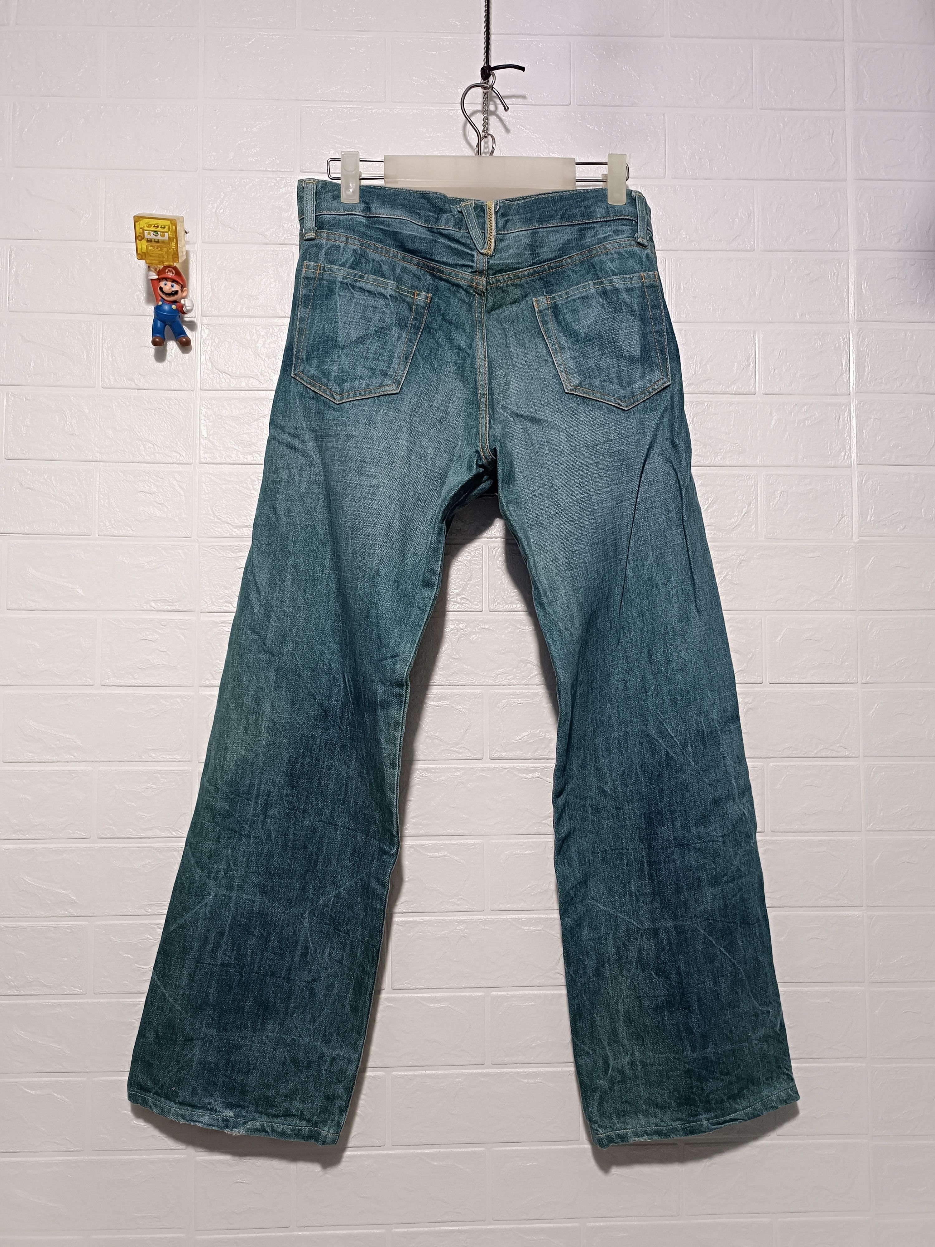 Japanese Brand Deep Blue Clown Hickory Pants Denim Size 30" / US 8 / IT 44 - 8 Thumbnail