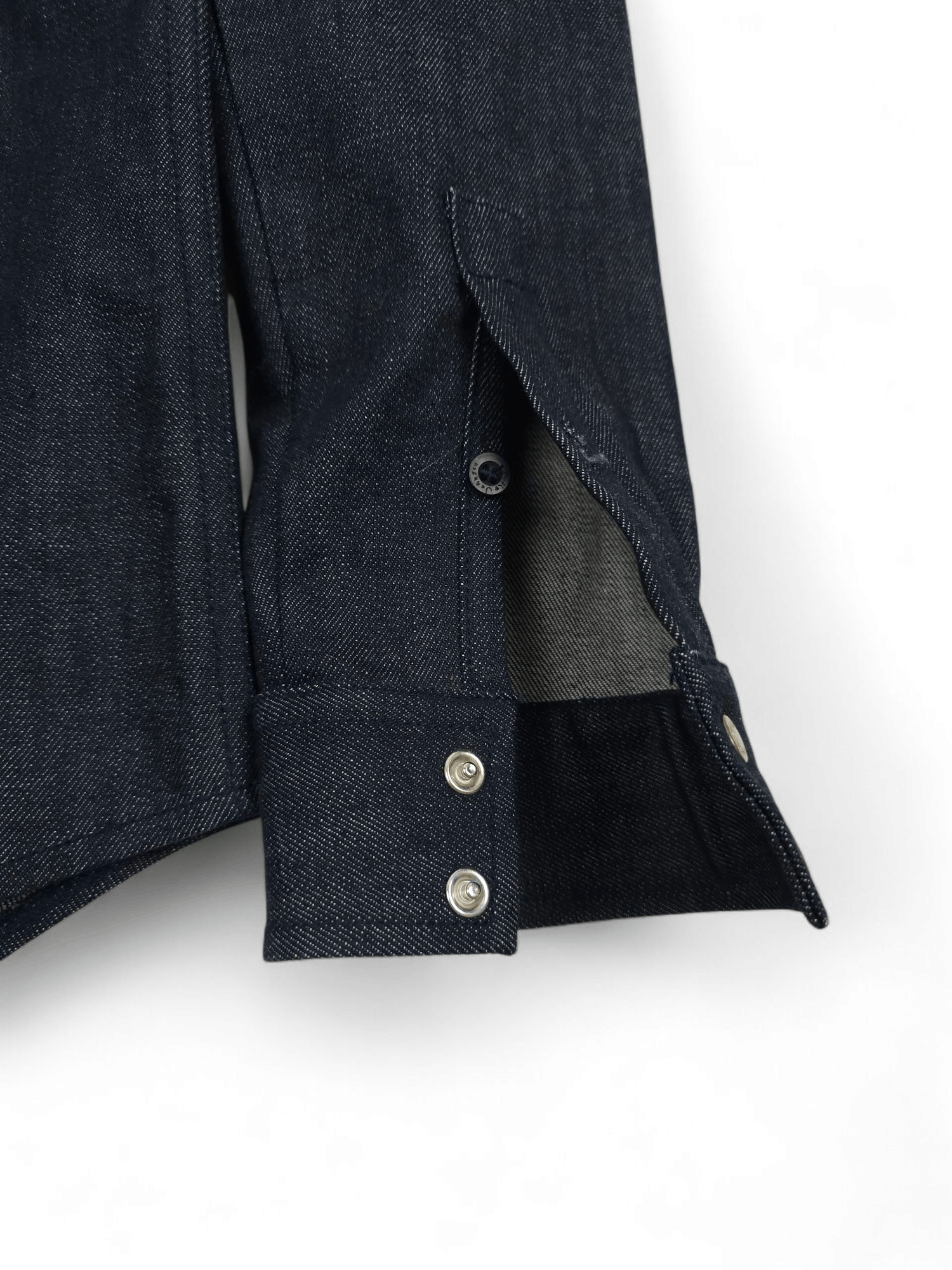 Nudie Jeans 💎 Nudie Jeans Dark Navy Gray Denim Button Up Classic Shirt Size US S / EU 44-46 / 1 - 6 Thumbnail