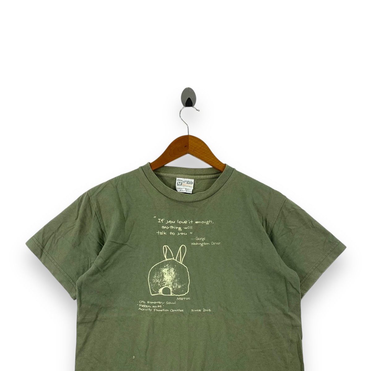 Vintage Vintage GEORGE WASHINGTON CARVER Scientist Quote Tee Shirt Size S / US 4 / IT 40 - 2 Thumbnail