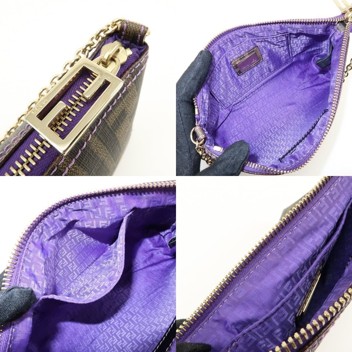Fendi Fendi Zucca Pochette Brown Size ONE SIZE - 6 Thumbnail