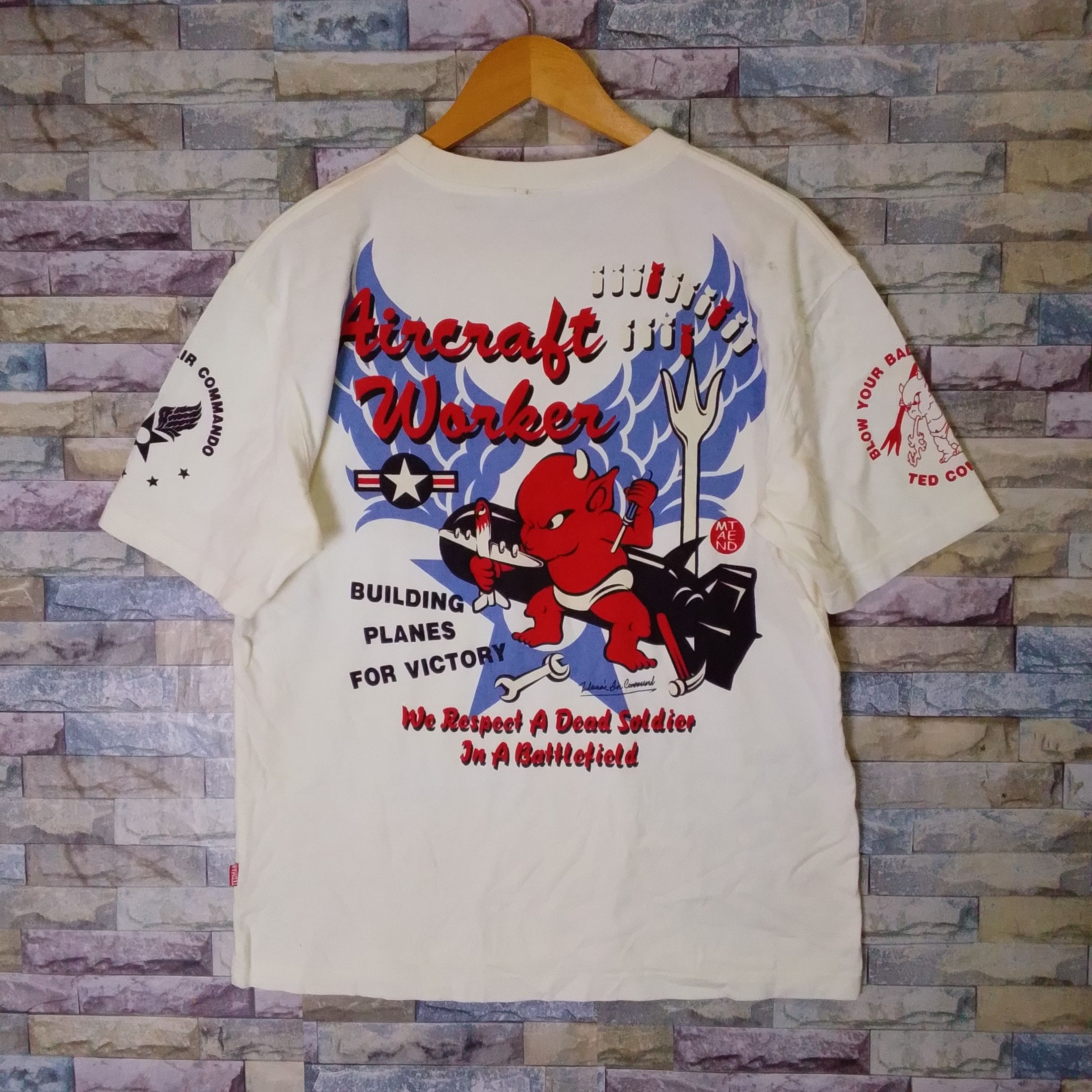 Japanese Brand Vintage Ted Company Air Craft by Tedman T-shirt Size US L / EU 52-54 / 3 - 1 Thumbnail