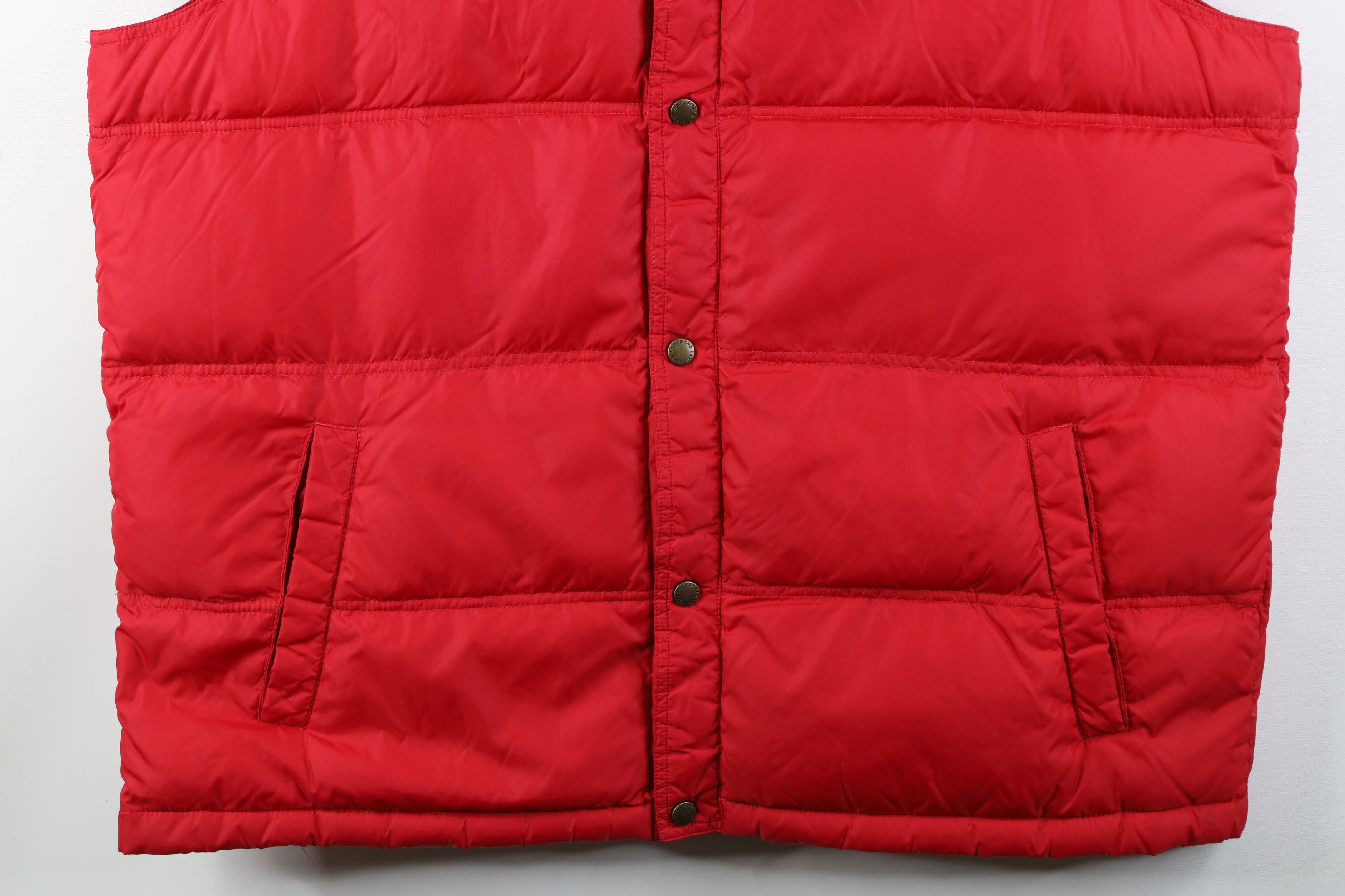 Lands' End Vintage Lands End Duck Down Insulated Puffer Vest Jacket Red Size US XXL / EU 58 / 5 - 3 Thumbnail