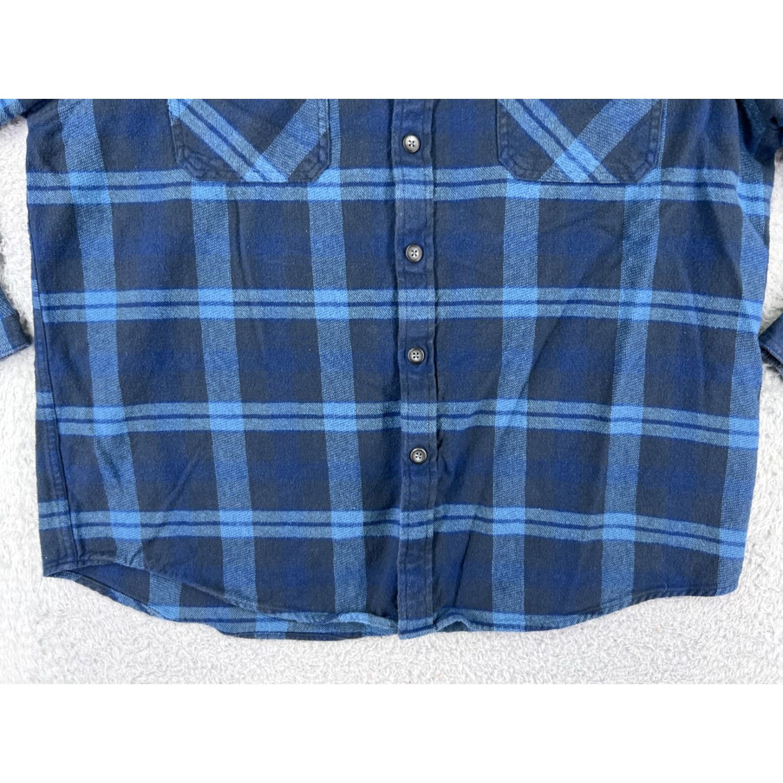 Vintage Anchorage Expedition Shirt Mens Plaid Flannel Button-Up Blue Cotton XL Vintage Size US XL / EU 56 / 4 - 7 Thumbnail