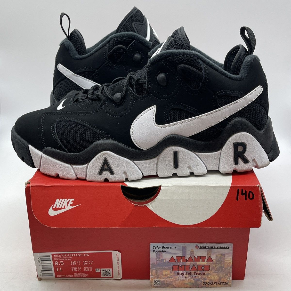 Nike Air barrage low black Size US 9.5 / EU 42-43 - 1 Thumbnail