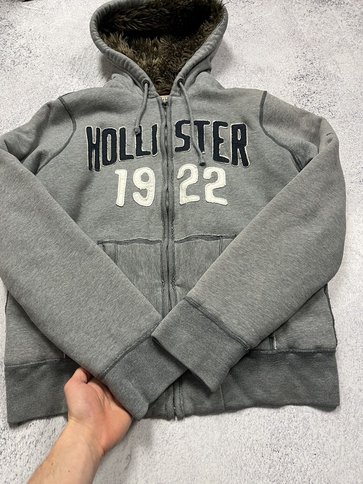 Hollister Y2K Holister Faux Fur Zip Hoodie LGB if6was9 Japanese Style Size US L / EU 52-54 / 3 - 8 Thumbnail