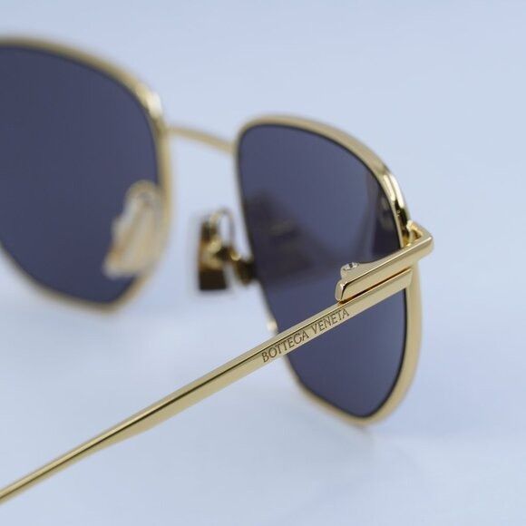 Bottega Veneta 🕶️ New Bottega Veneta BV1301S 001 Sunglasses - Gold Frame Size ONE SIZE - 9 Thumbnail