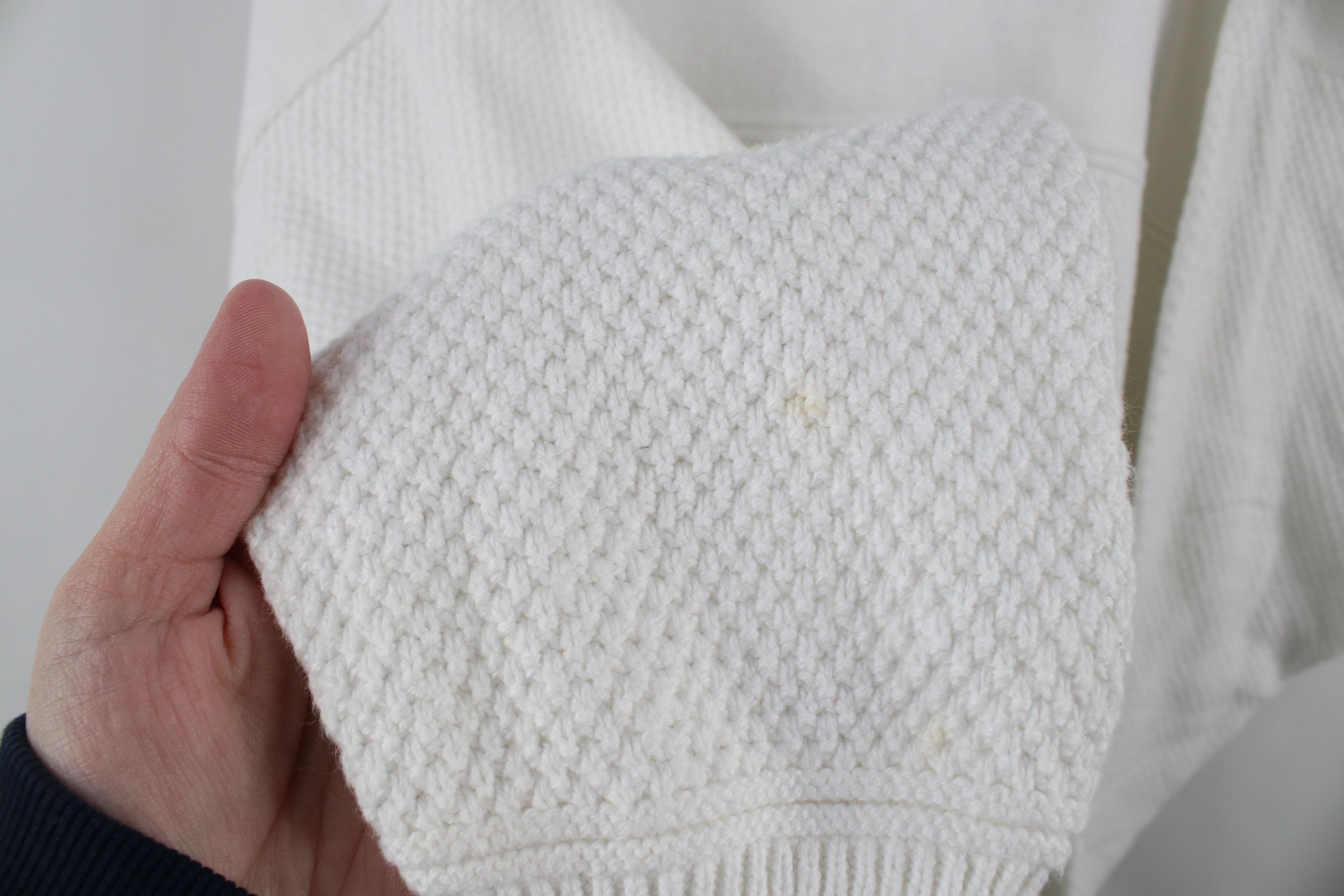 Vintage Vintage 90s Streetwear Cotton Textured Knit Sweater USA Size US XXL / EU 58 / 5 - 6 Thumbnail
