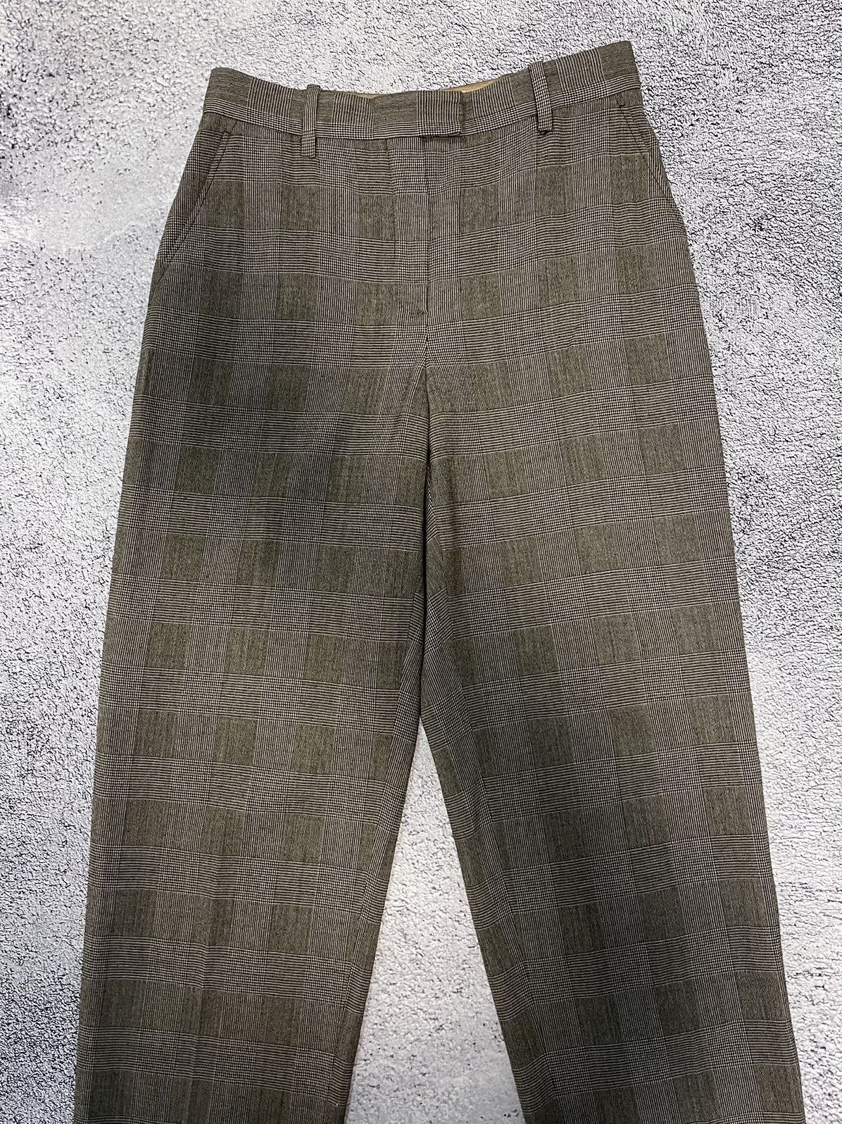 Armani Collezioni Armani Collezioni Plaid Wool Dress Pants Check Trousers Size 30" / US 8 / IT 44 - 2 Thumbnail