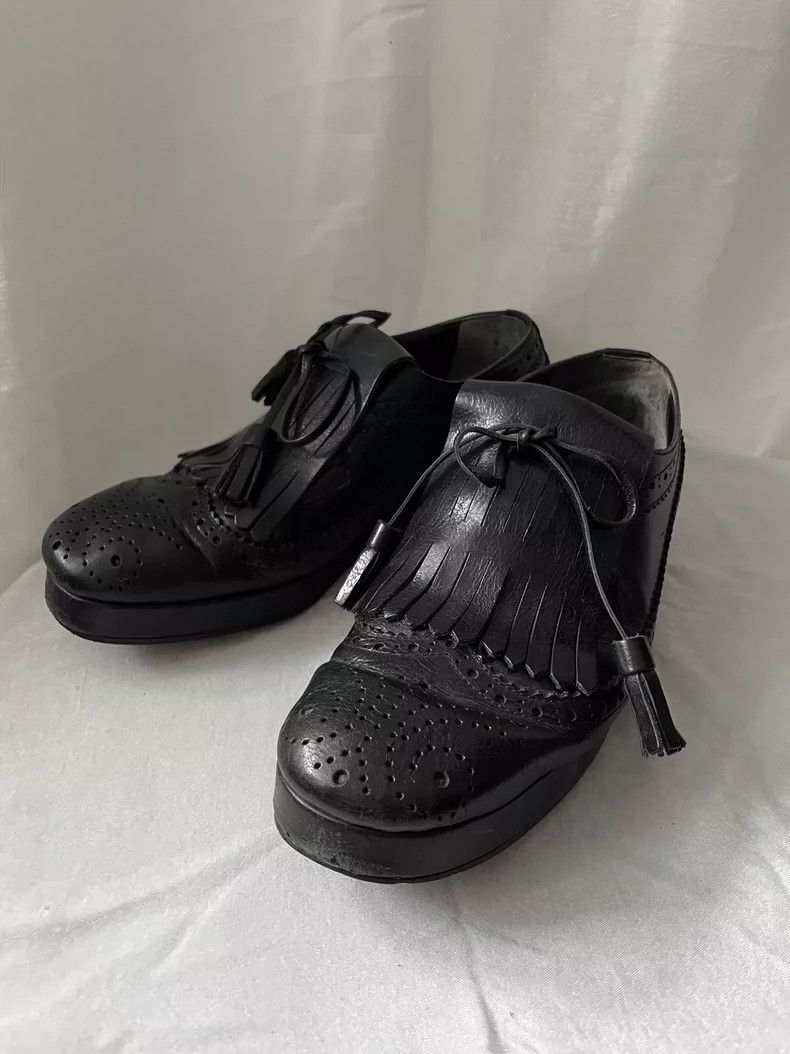 Comme des Garcons Comme des Garçons Medieval leather dress shoes leather shoe Size US 5 / IT 35 - 1 Thumbnail