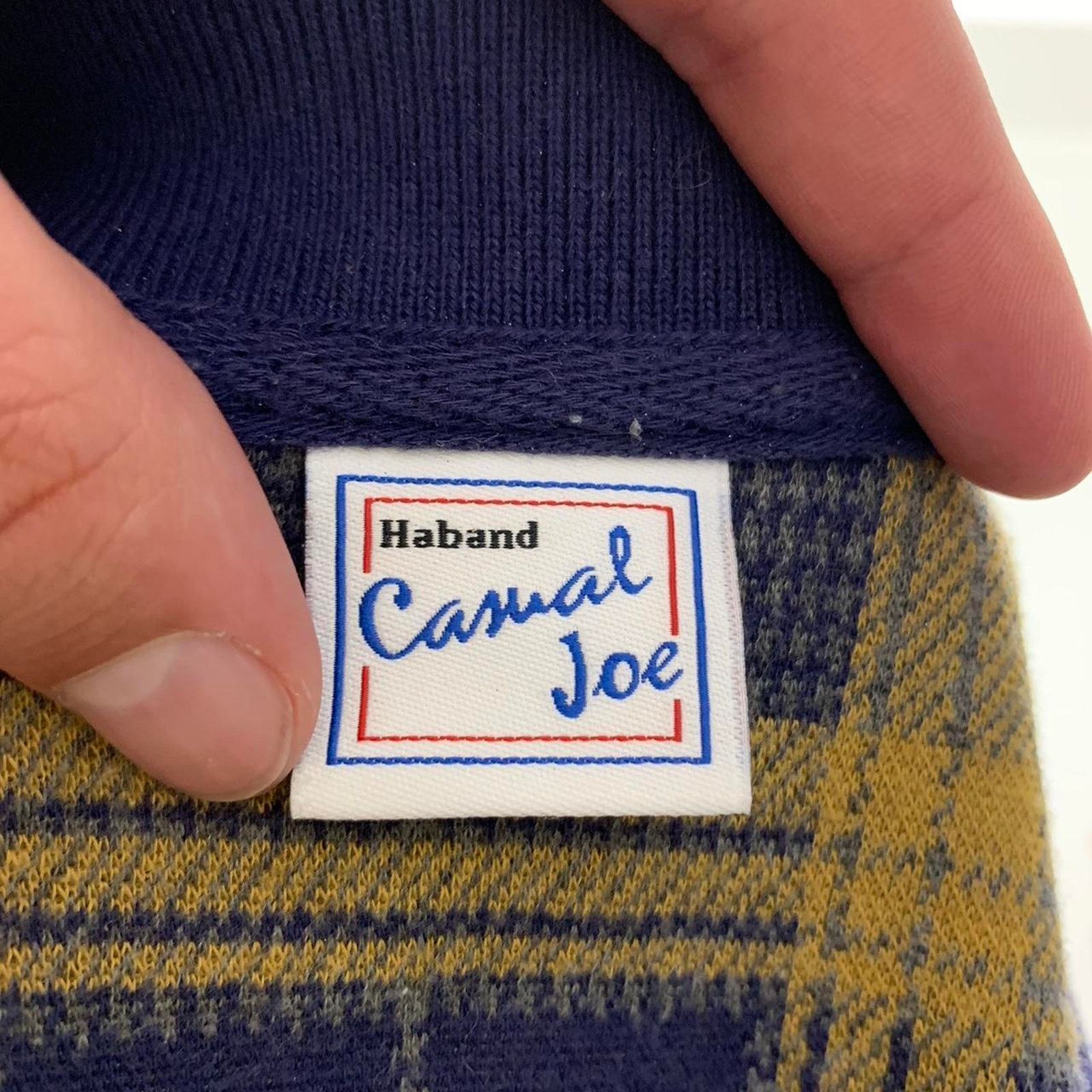 Japanese Brand × Vintage Vintage 90s Patterned Collared Long Sleeve Sweater Size US L / EU 52-54 / 3 - 5 Thumbnail