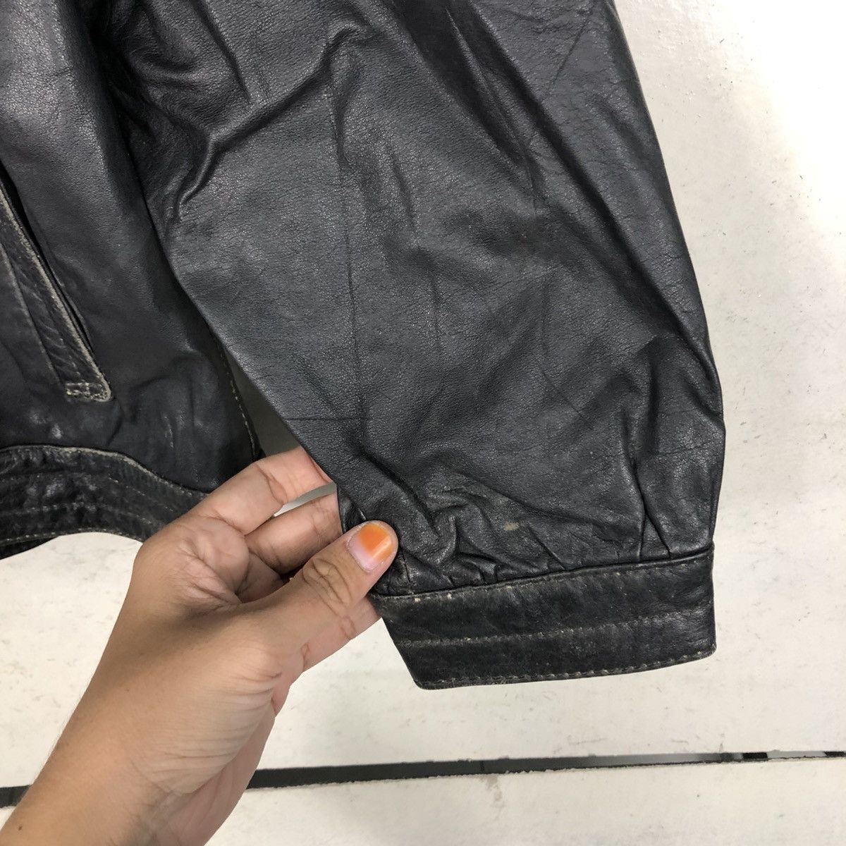 Japanese Brand 📌Vintage Biker Leather Jacket Partina Issey Miyake Size US M / EU 48-50 / 2 - 17 Thumbnail