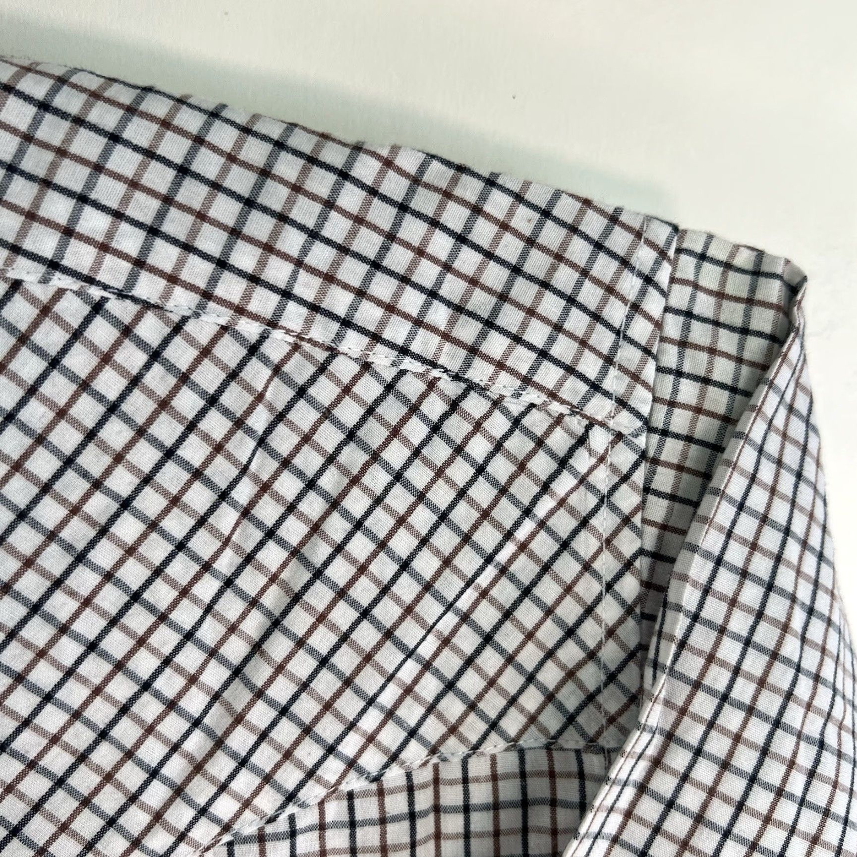 Vintage Panhandle Slim Check Pearl Snap Western Shirt Men’s L Short Sleeve White 48 in Chest Slimming Regular Fit Western Mens 16.5 Neck Snap Button-Up Shirt Size US L / EU 52-54 / 3 - 3 Thumbnail