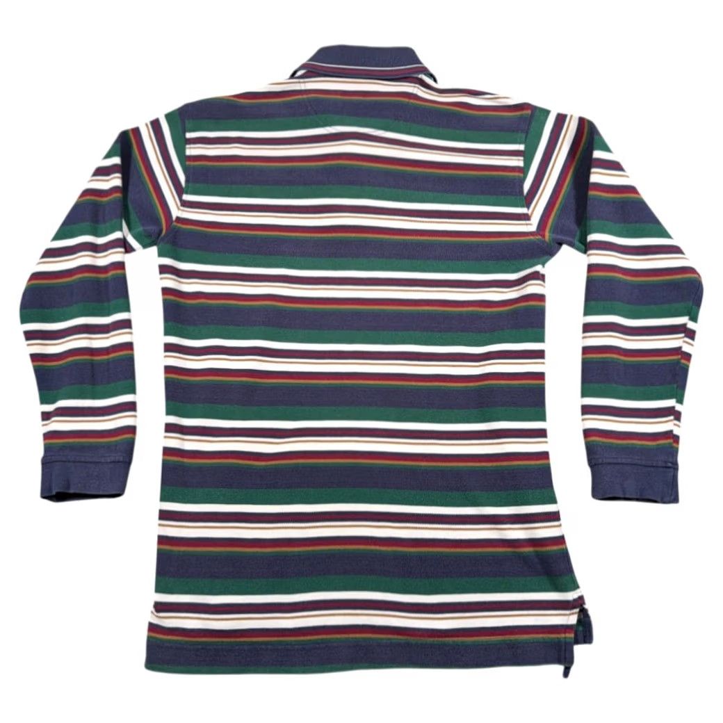 Dockers VINTAGE Dockers Polo Shirt Shirt Adult MEDIUM Blue White Green Gold Striped Logo 80s Mens Size US M / EU 48-50 / 2 - 3 Thumbnail