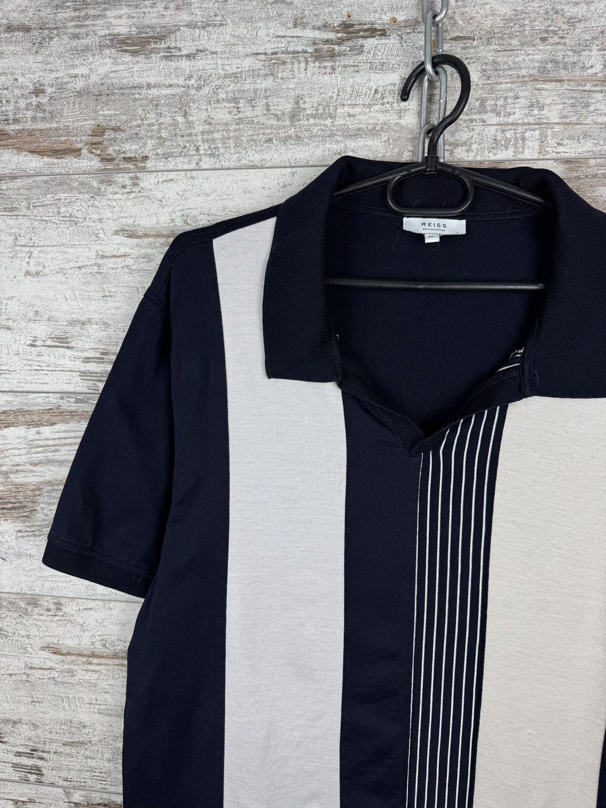 Reiss Mens Reiss polos luxury navy T-shirt tee Egyptian cotton Size US XL / EU 56 / 4 - 3 Thumbnail