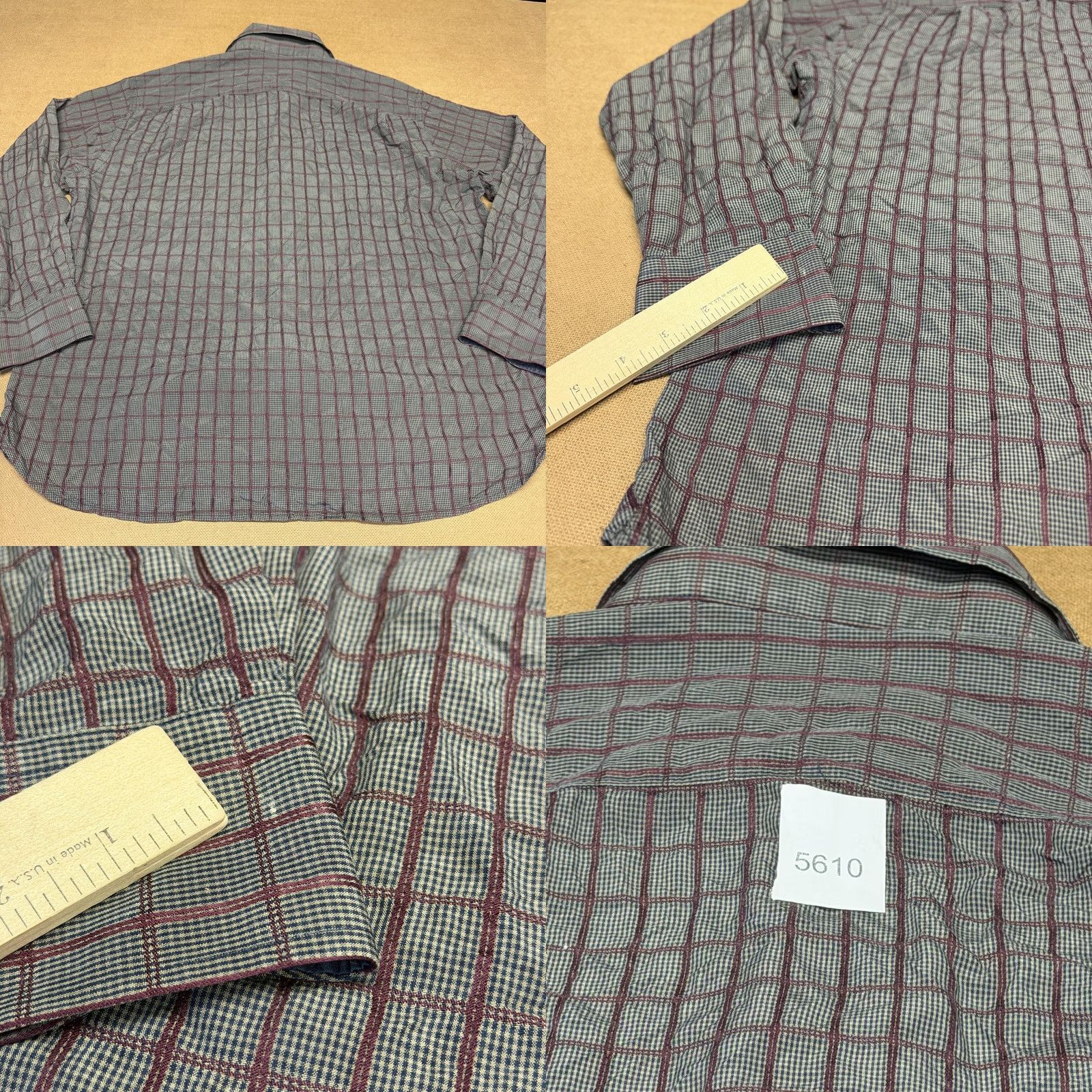 Tommy Bahama Tommy Bahama Shirt Mens XL Blue Plaid Long Sleeve Silk Button-Up Casual Pocket Button-Front Shirt Size US XL / EU 56 / 4 - 8 Thumbnail