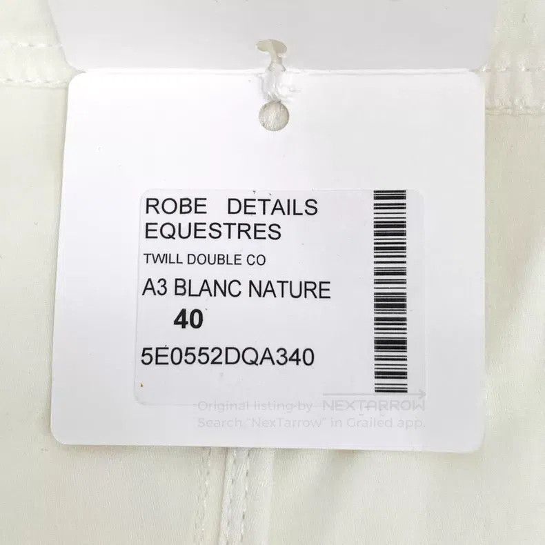 Hermes Hermes White cotton belt waist sleeveless dress Size S / US 4 / IT 40 - 8 Thumbnail
