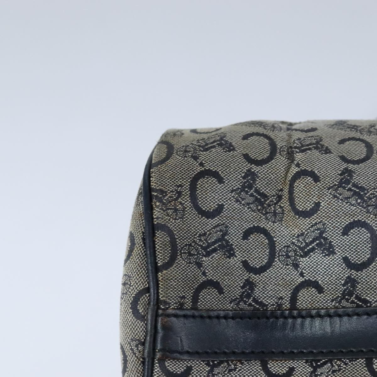 Celine CELINE C Macadam Canvas Hand Bag Navy Size ONE SIZE - 15 Thumbnail