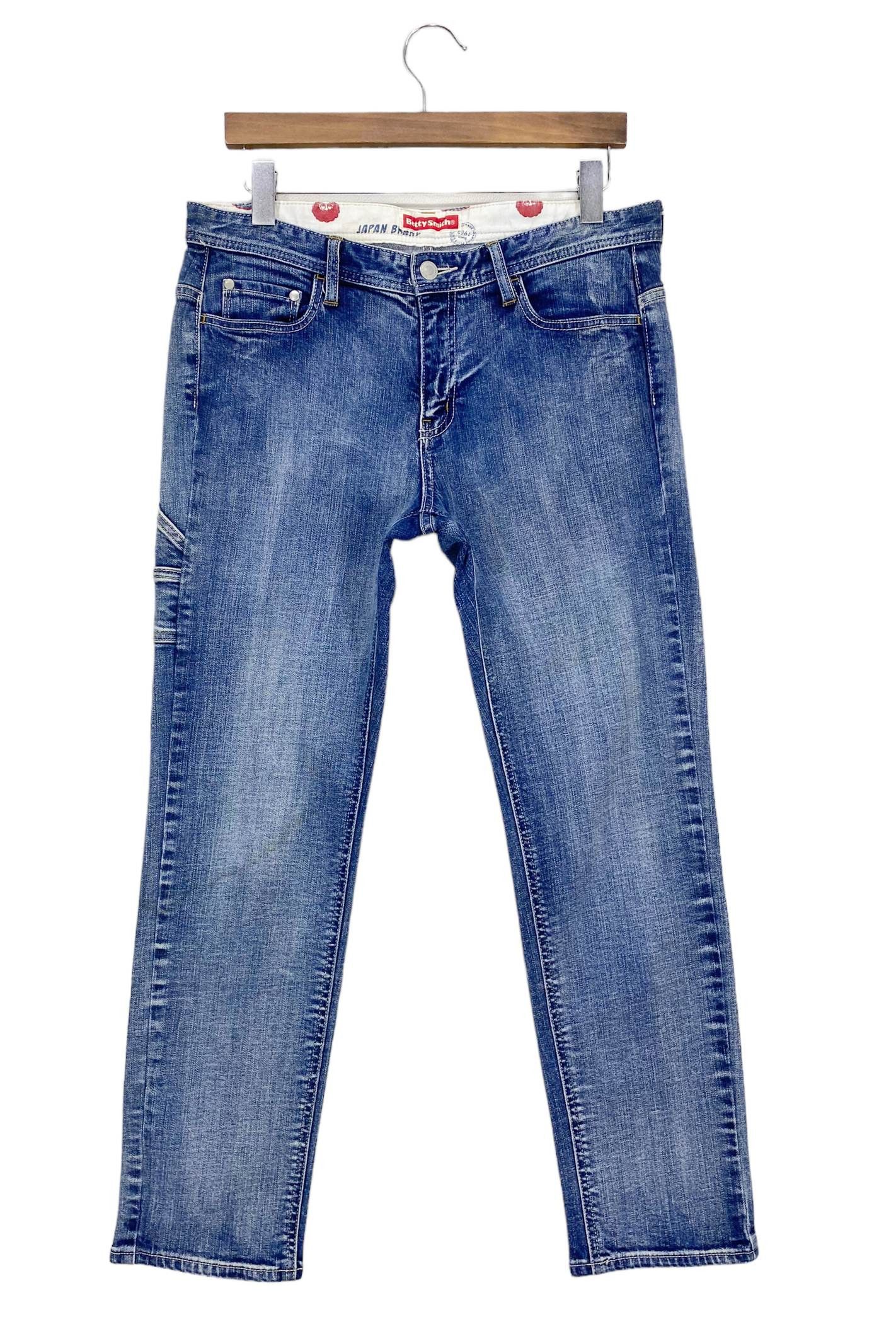 Japanese Brand Betty Smith Carpenter Pants Buckle Back Denim –Made in Japan Size US 33 - 2 Thumbnail