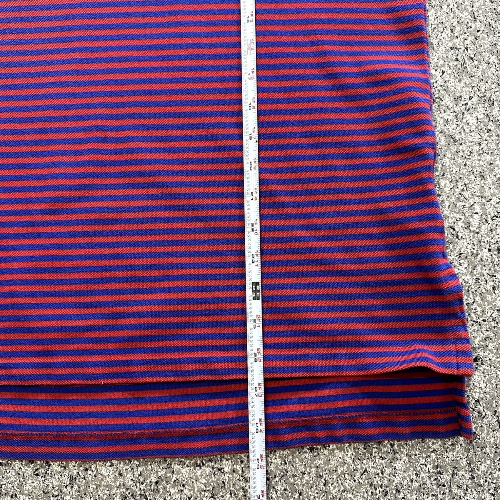 Polo Ralph Lauren Polo Ralph Lauren Shirt Mens L Striped Red Polo Shirt Collared Short Sleeve Button-Closure Casual Golf Size US L / EU 52-54 / 3 - 6 Thumbnail
