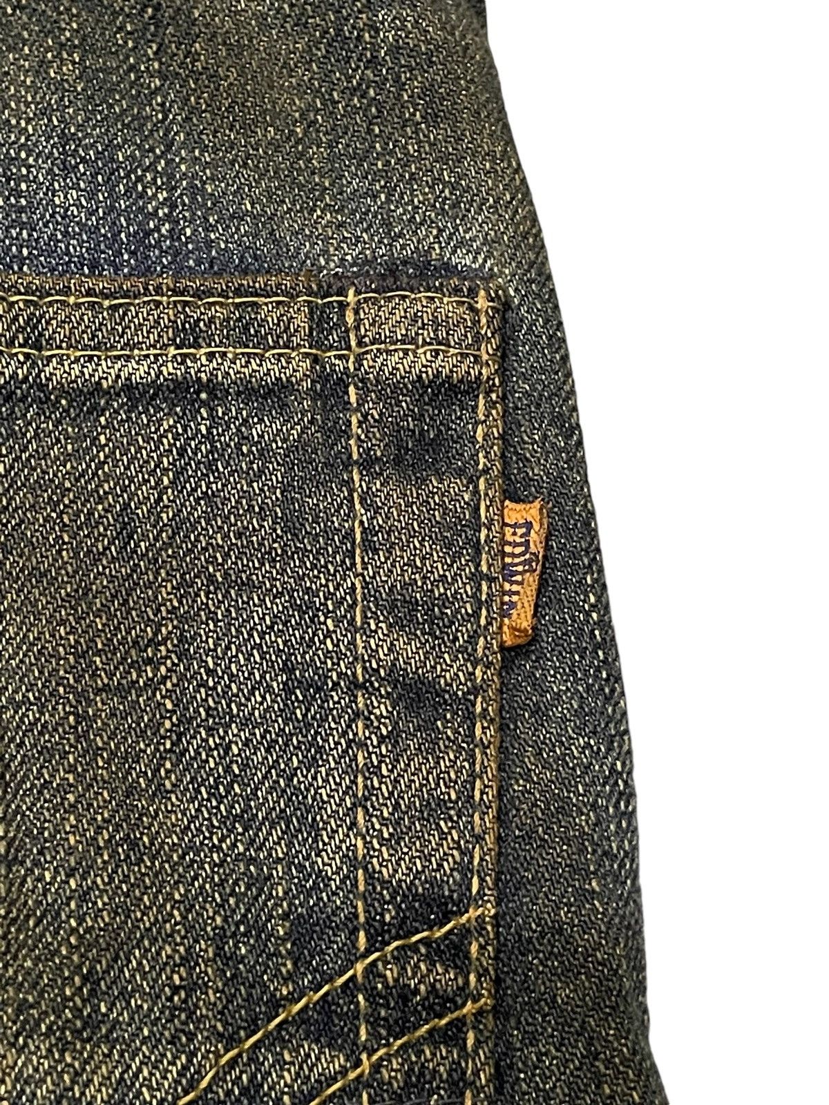 Edwin × Hysteric Glamour Vintage Edwin 505zx Mud Dirty Mud Wash Loose Selvedge Jeans Size US 33 - 16 Thumbnail