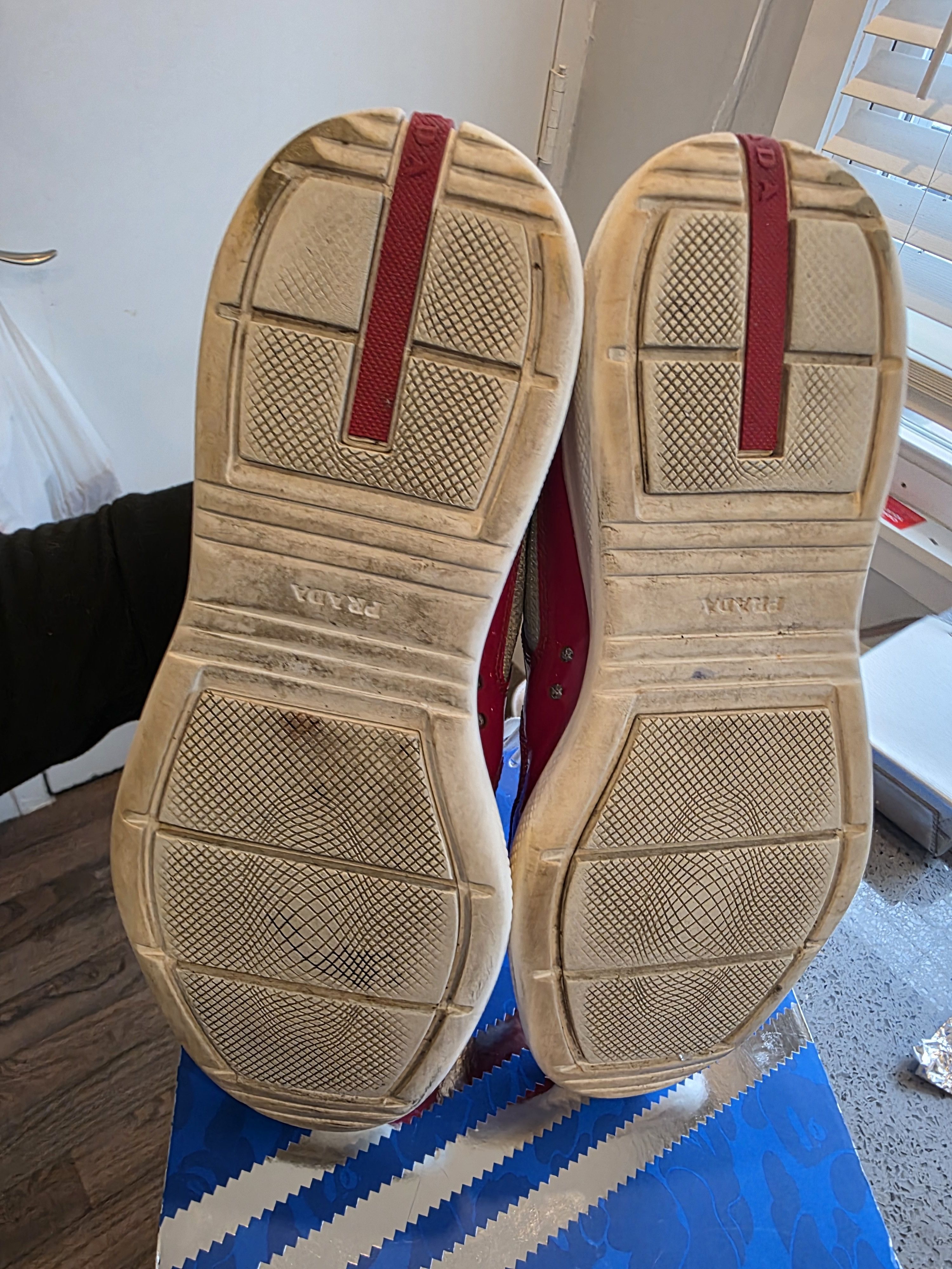 Prada Red Prada America's Cup Sneakers Size US 9 / EU 42 - 10 Thumbnail
