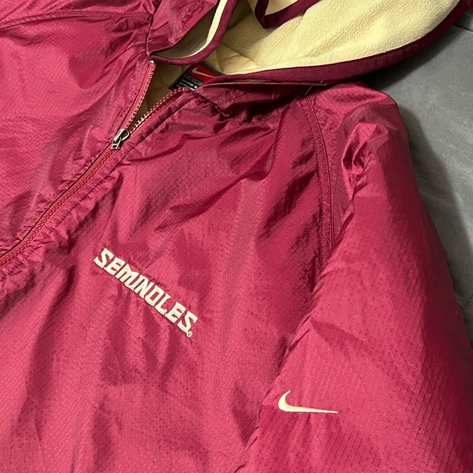 Nike Nike Vintage Florida State Seminoles FSU Quilted Jacket NICE Size US XL / EU 56 / 4 - 3 Thumbnail