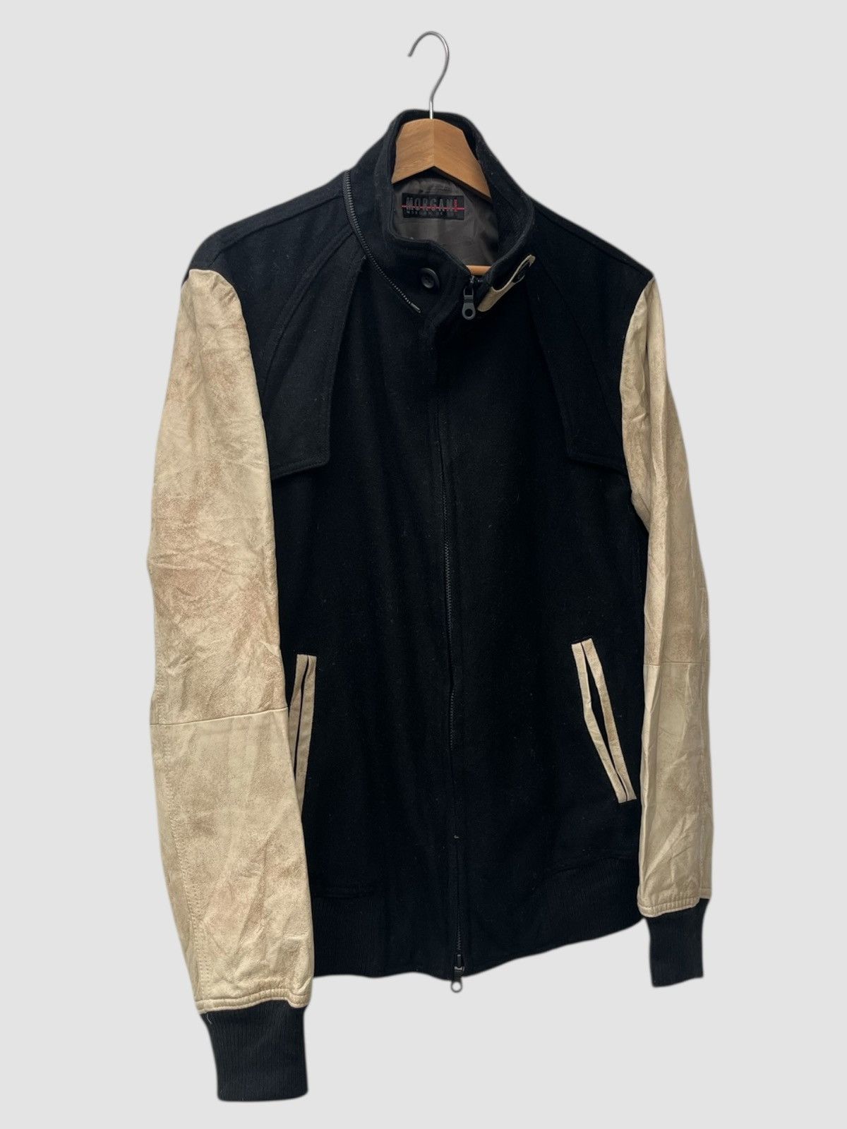 Morgan Homme Morgan de Toi Homme Leather Sleeve Varsity Jacket Size US L / EU 52-54 / 3 - 6 Thumbnail
