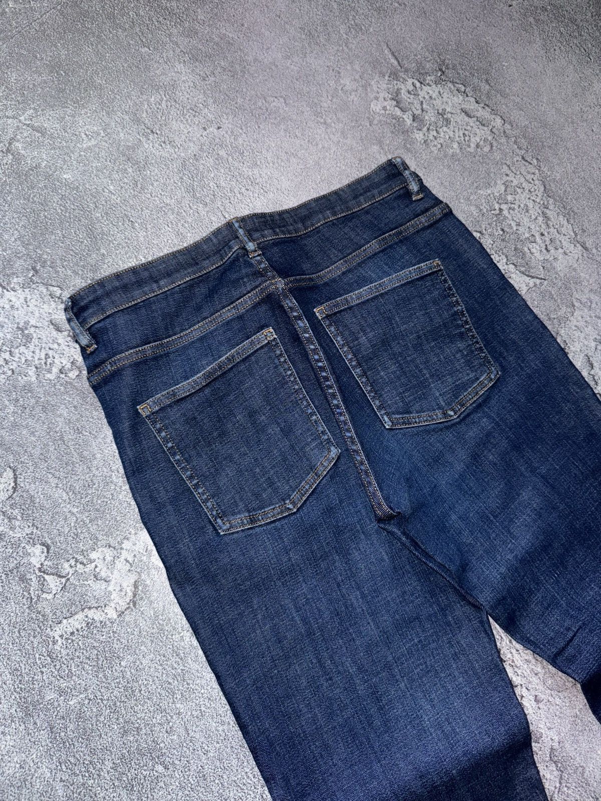 Cos × Designer COS 38 denim pant trouser Jean chino Wmns dark blue Size 26" / US 2 / IT 38 - 3 Thumbnail
