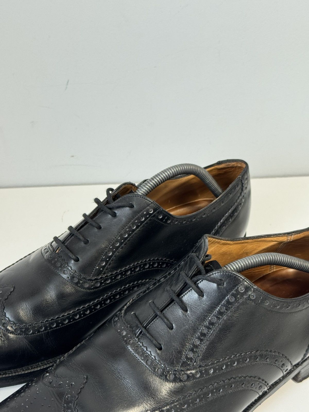 Barker Barker Black Leather Wingtip Brogue Oxford Shoes US 10.5 Size US 10.5 / EU 43-44 - 5 Thumbnail